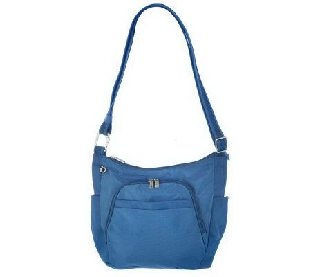 Travelon Anti-Theft Nylon Adjustable Hobo Bag - QVC.com