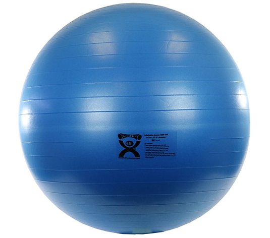 CanDo Inflatable Exercise Ball ABS Extra Thick,Blue, 34"Diam