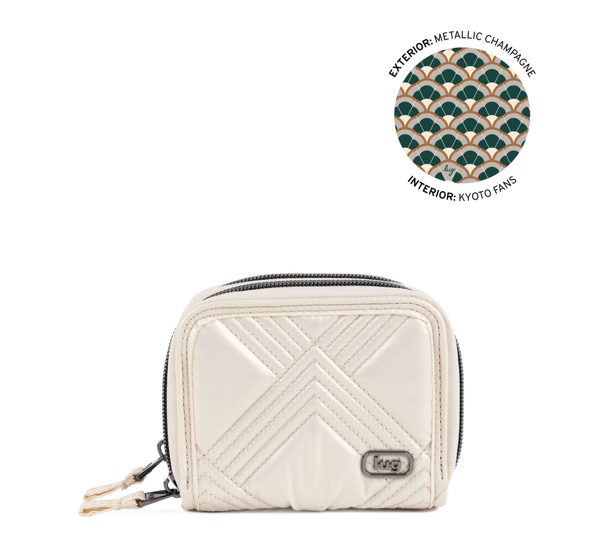 Lug Small Accordion Wallet with RFID- Splits