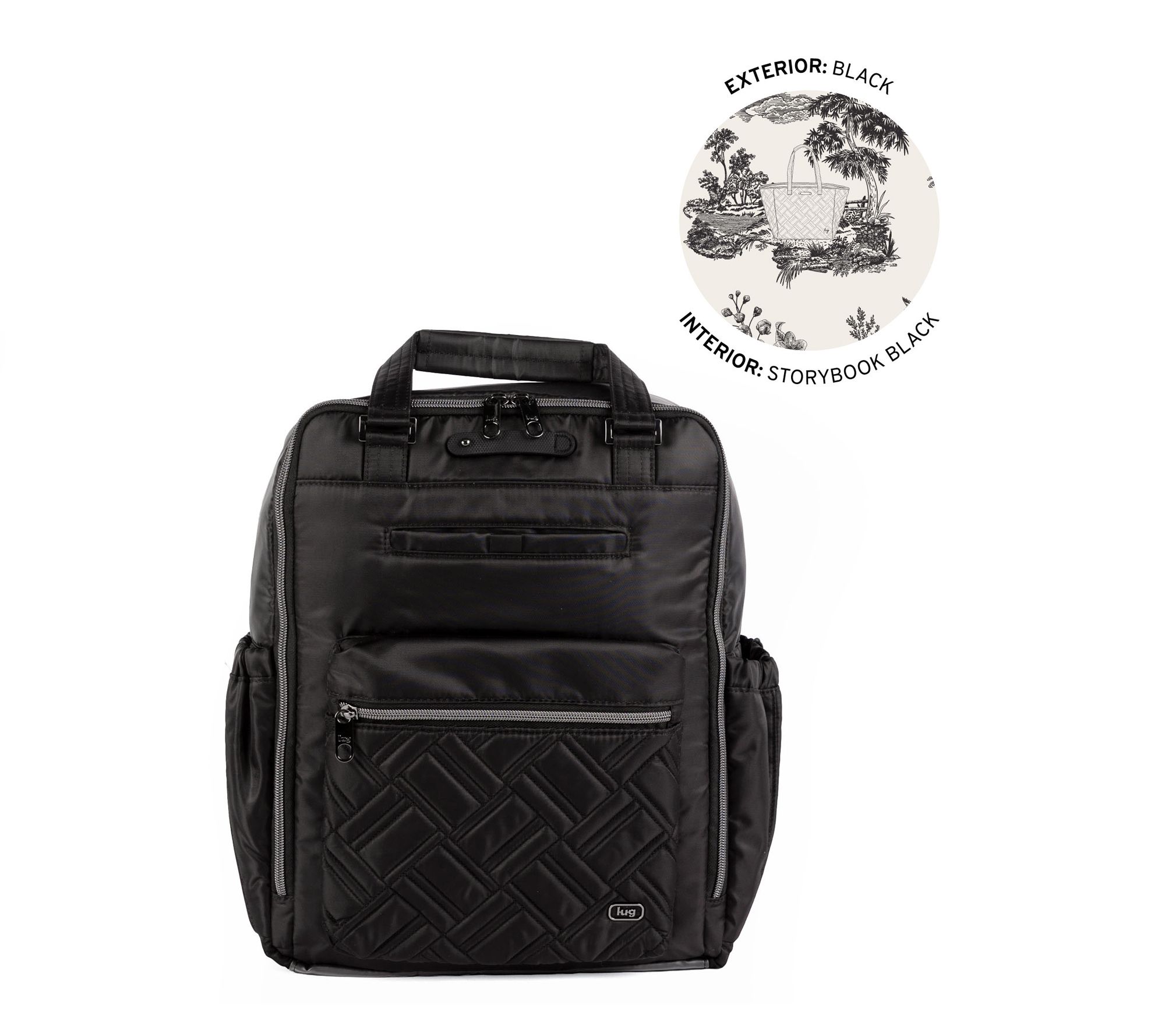 Lug Carryall Backpack  with Charm Bar - Voyager
