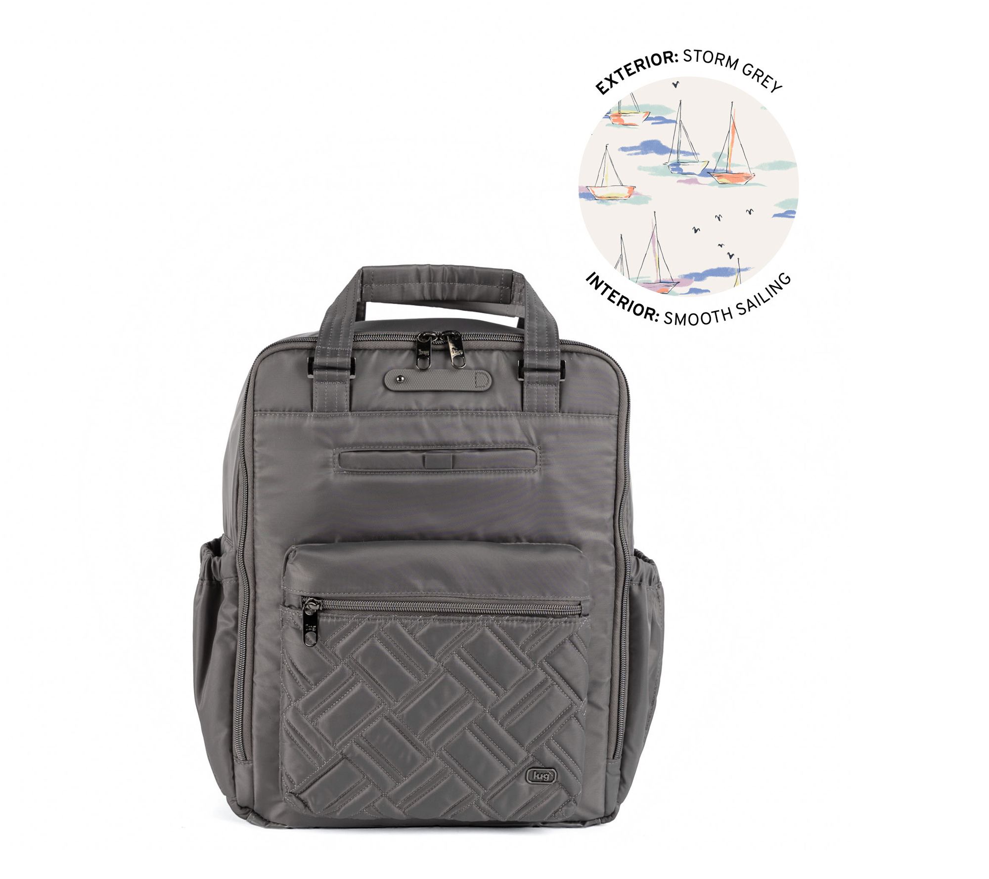 Lug Carryall Backpack  with Charm Bar - Voyager