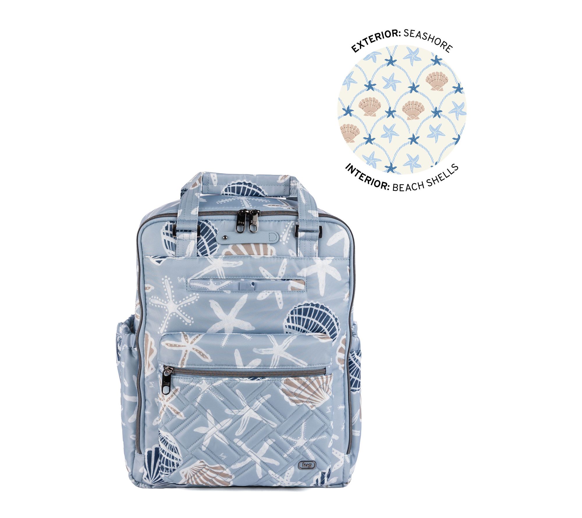 Lug Carryall Backpack  with Charm Bar - Voyager