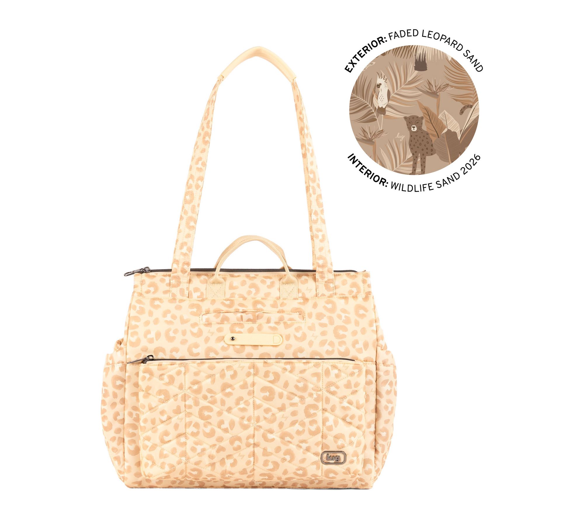  Lug Quilted Tote Bag with RFID & Charm Bar - Soprano
