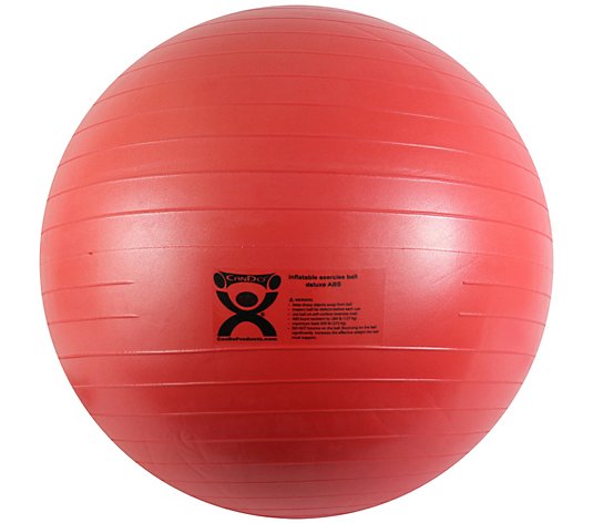 CanDo Inflatable Exercise Ball ABS Extra Thick,Red, 42"