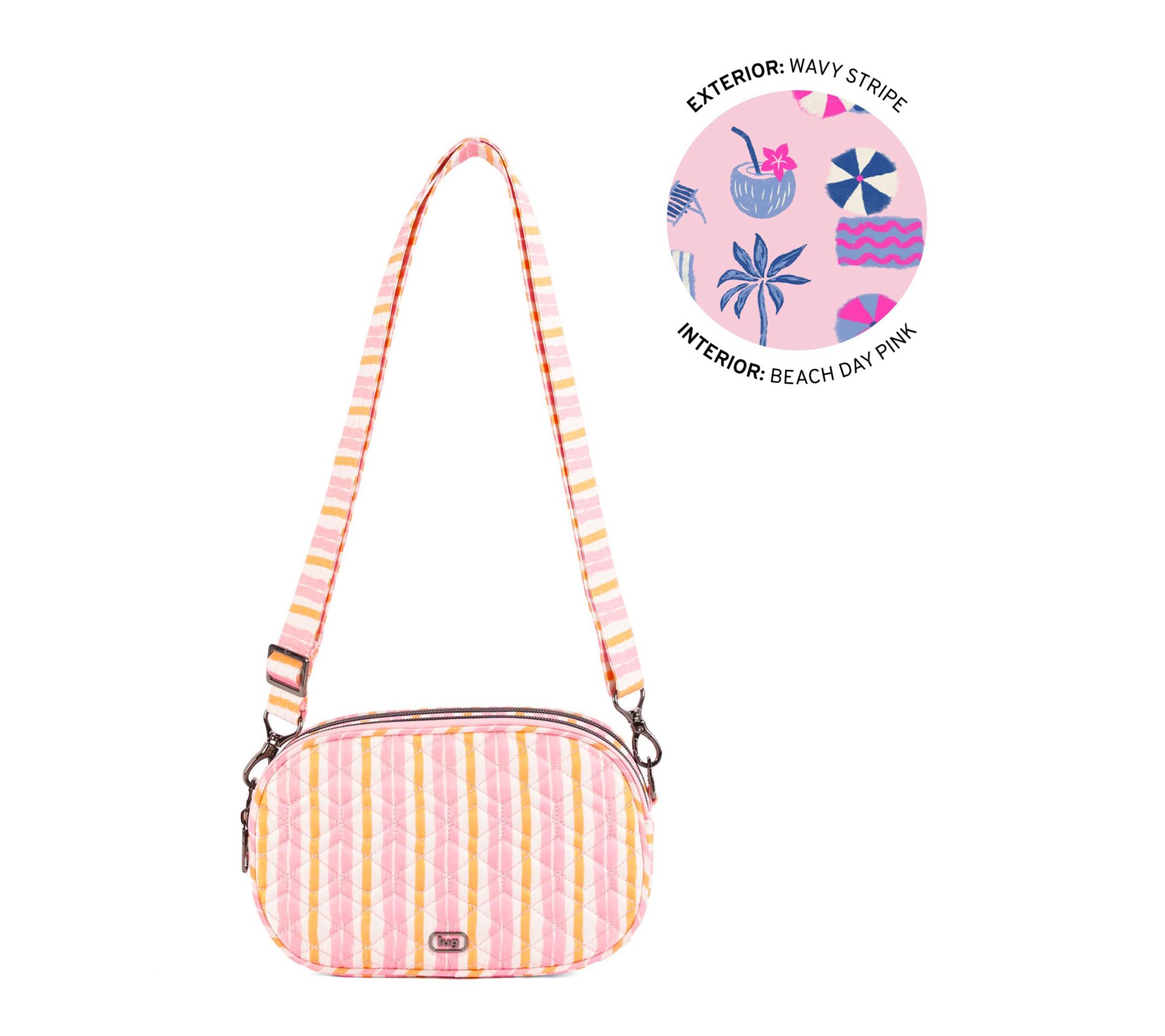 Lug Classic Quilted Circle Crossbody - Comet