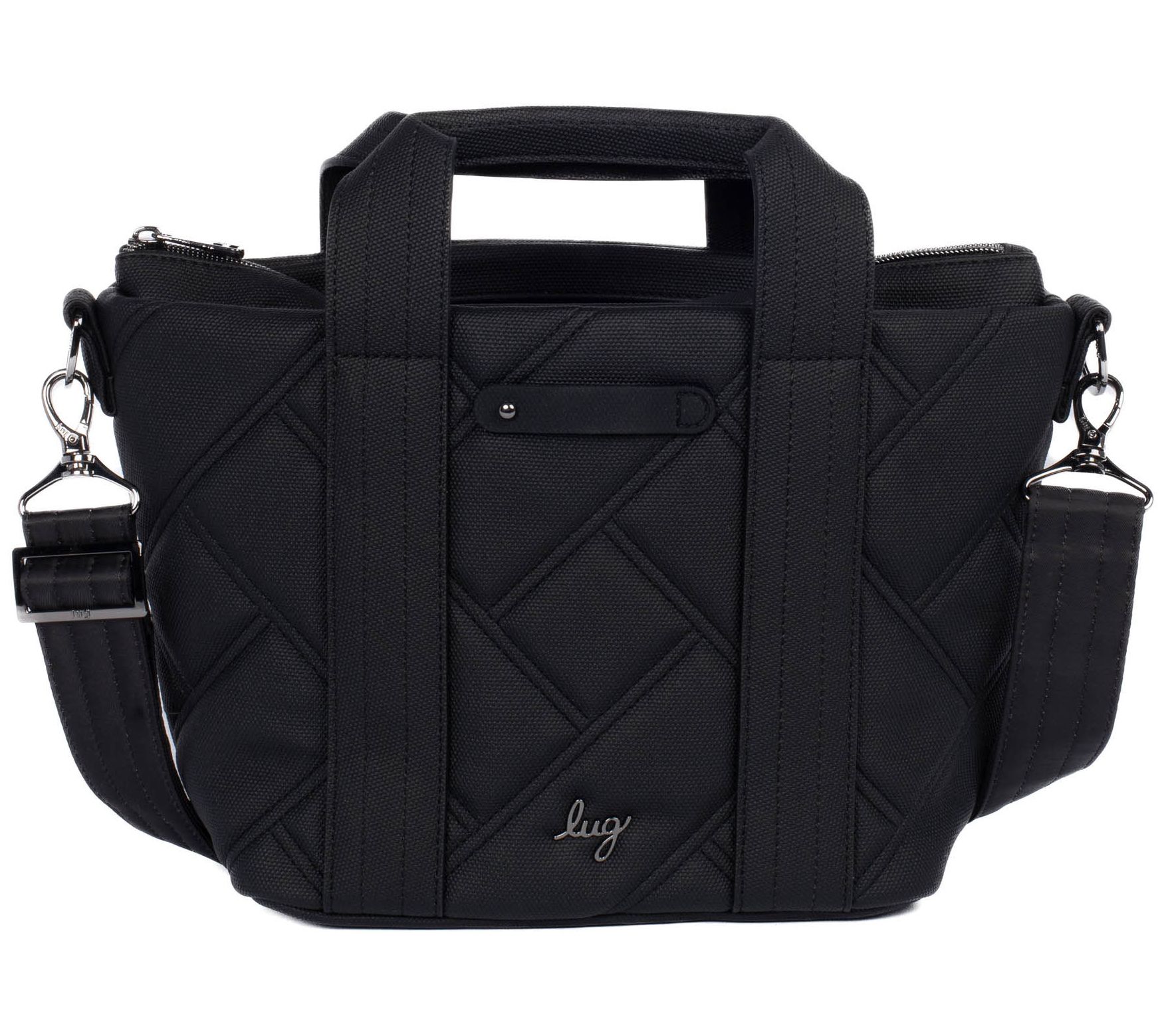 Lug Matte Luxe Crossbody with Tote Handles - Dory Medium