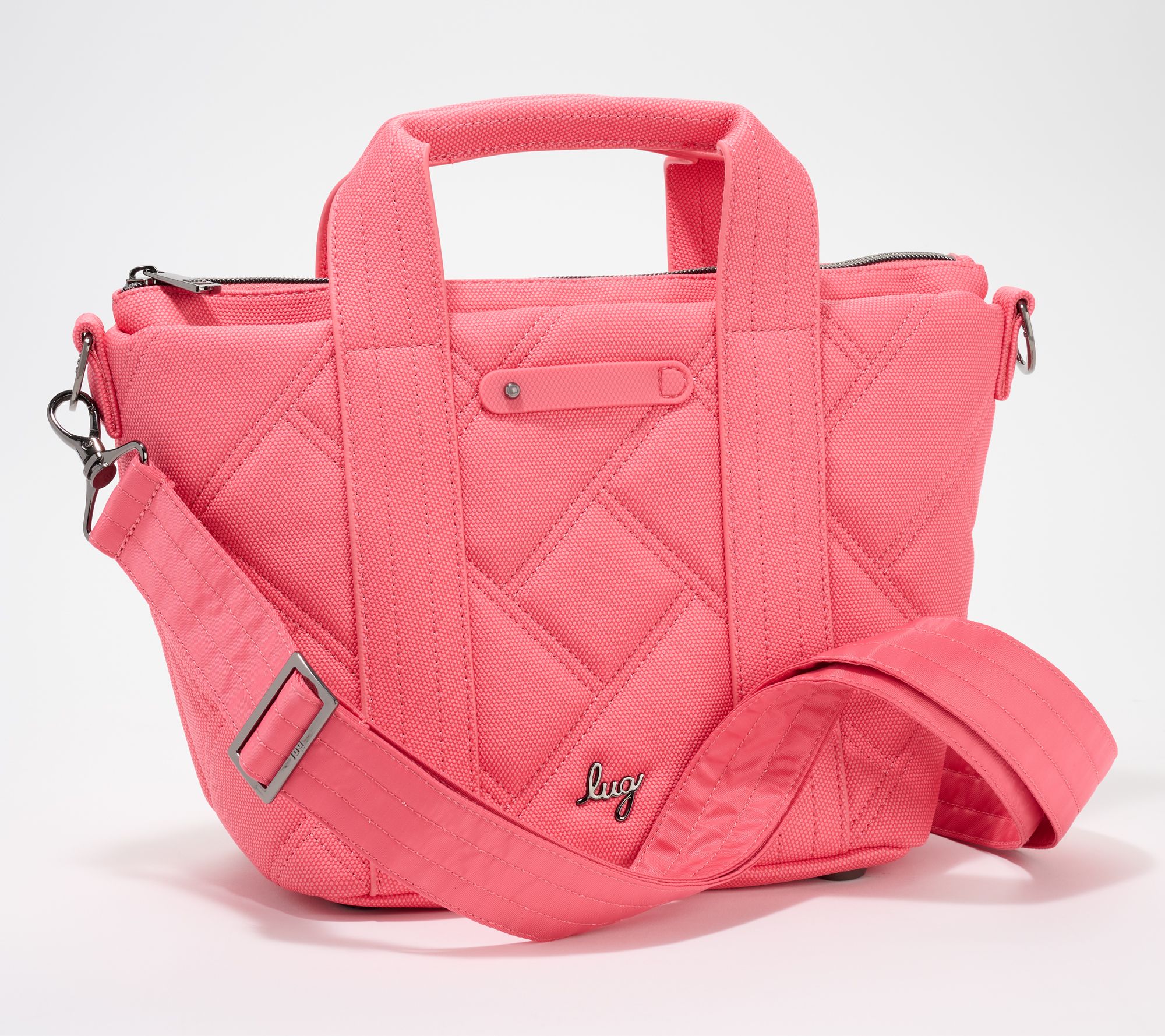 Lug Matte Luxe Crossbody with Tote Handles - Dory Medium