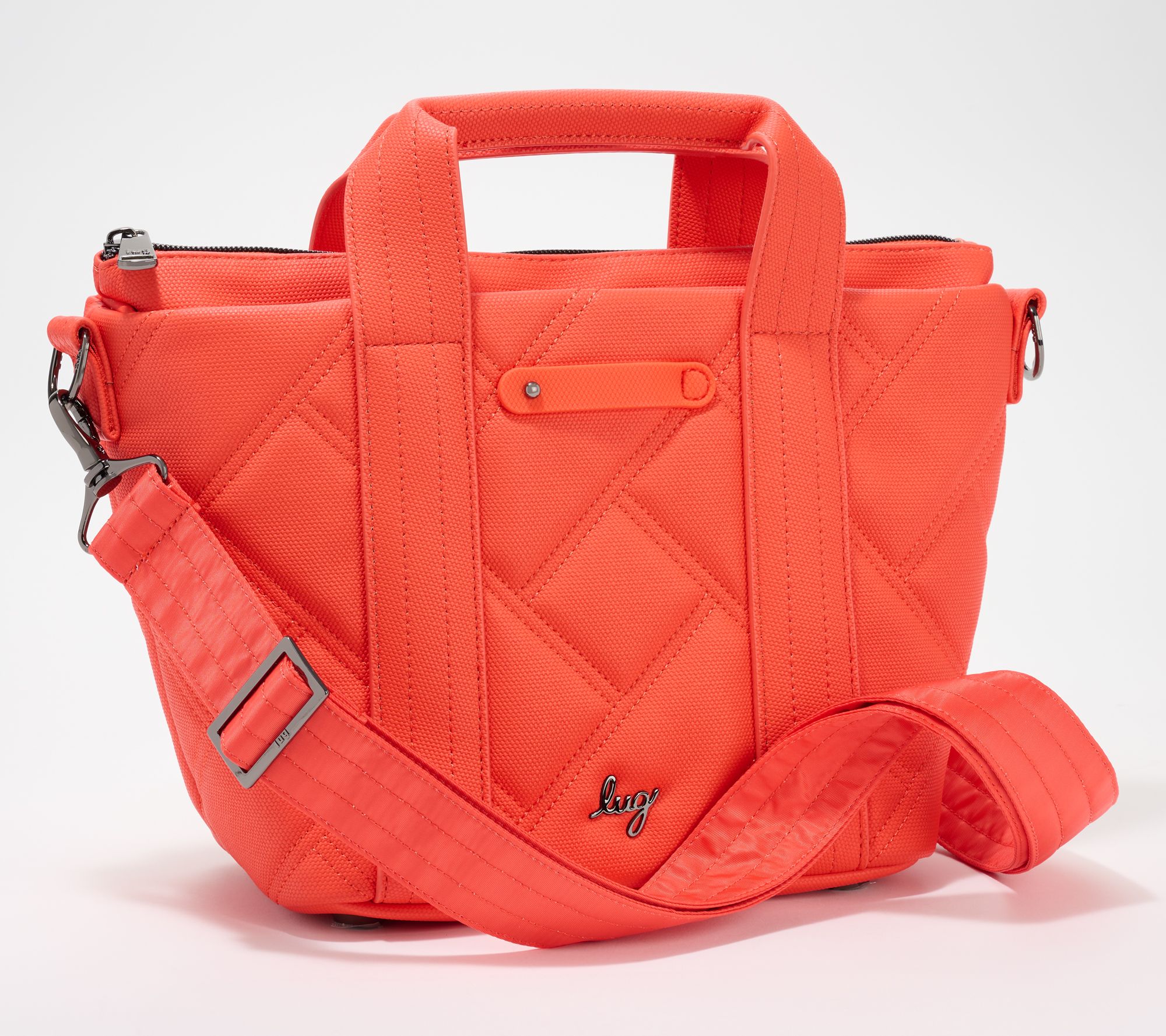 Lug Matte Luxe Crossbody with Tote Handles - Dory Medium