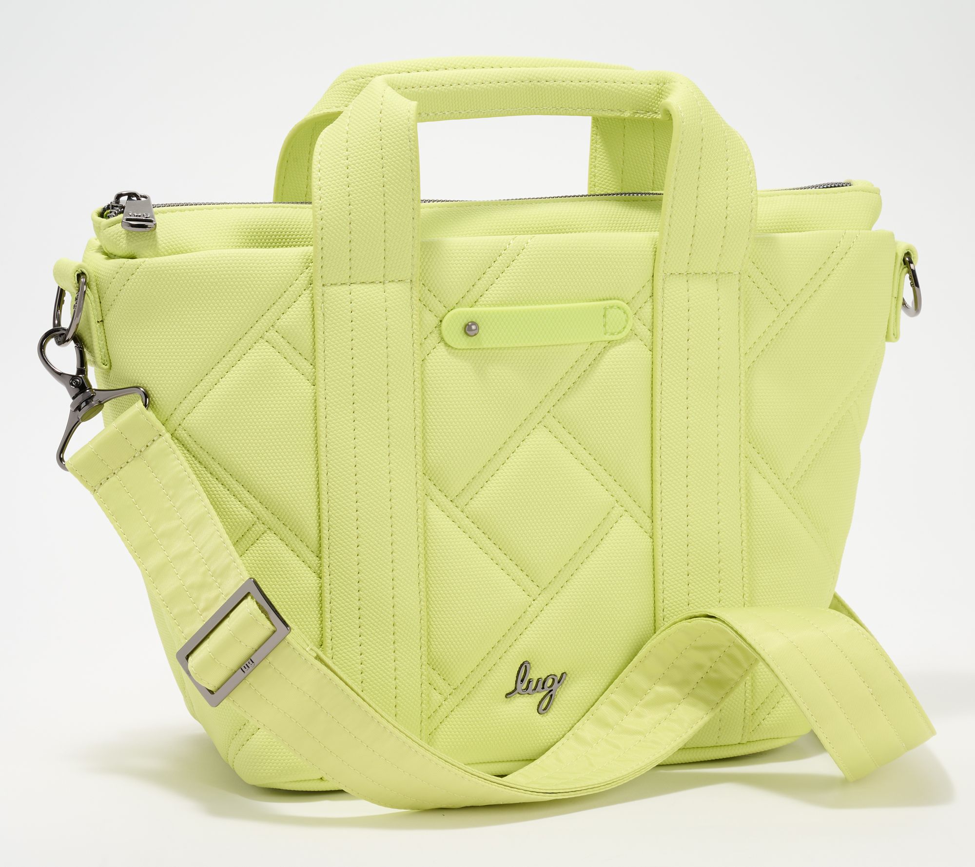 Lug Matte Luxe Crossbody with Tote Handles - Dory Medium