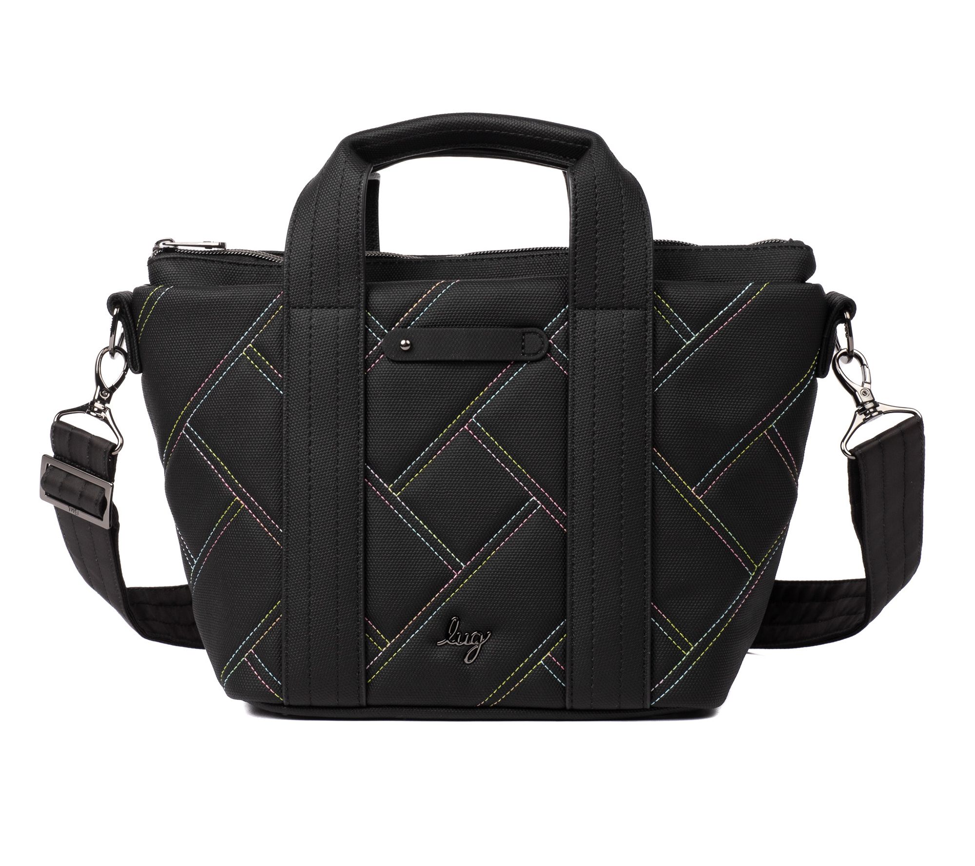 Lug Matte Luxe Crossbody with Tote Handles - Dory Medium