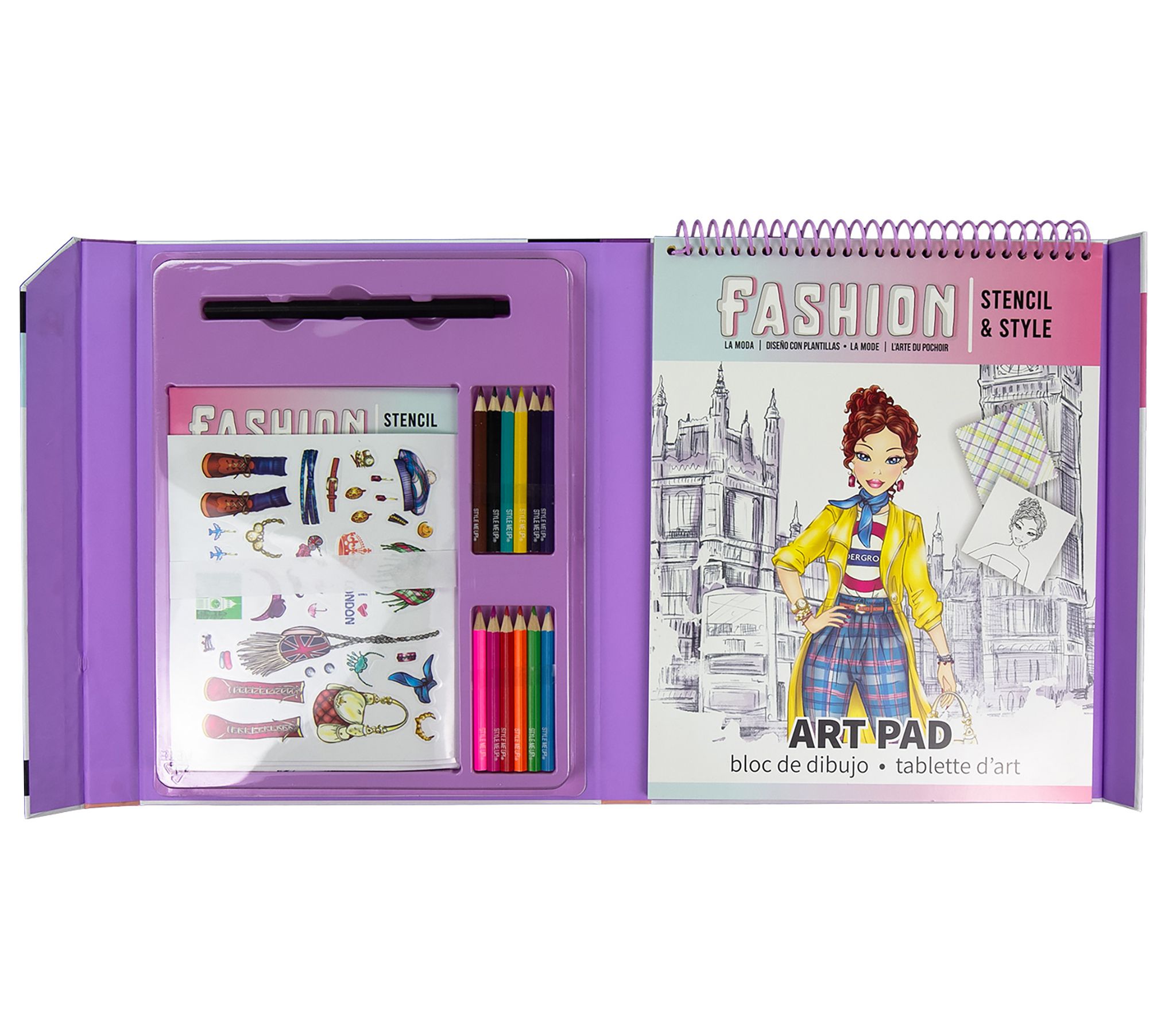Style Me Up Fashion Stencil and Style Kids ArtKit