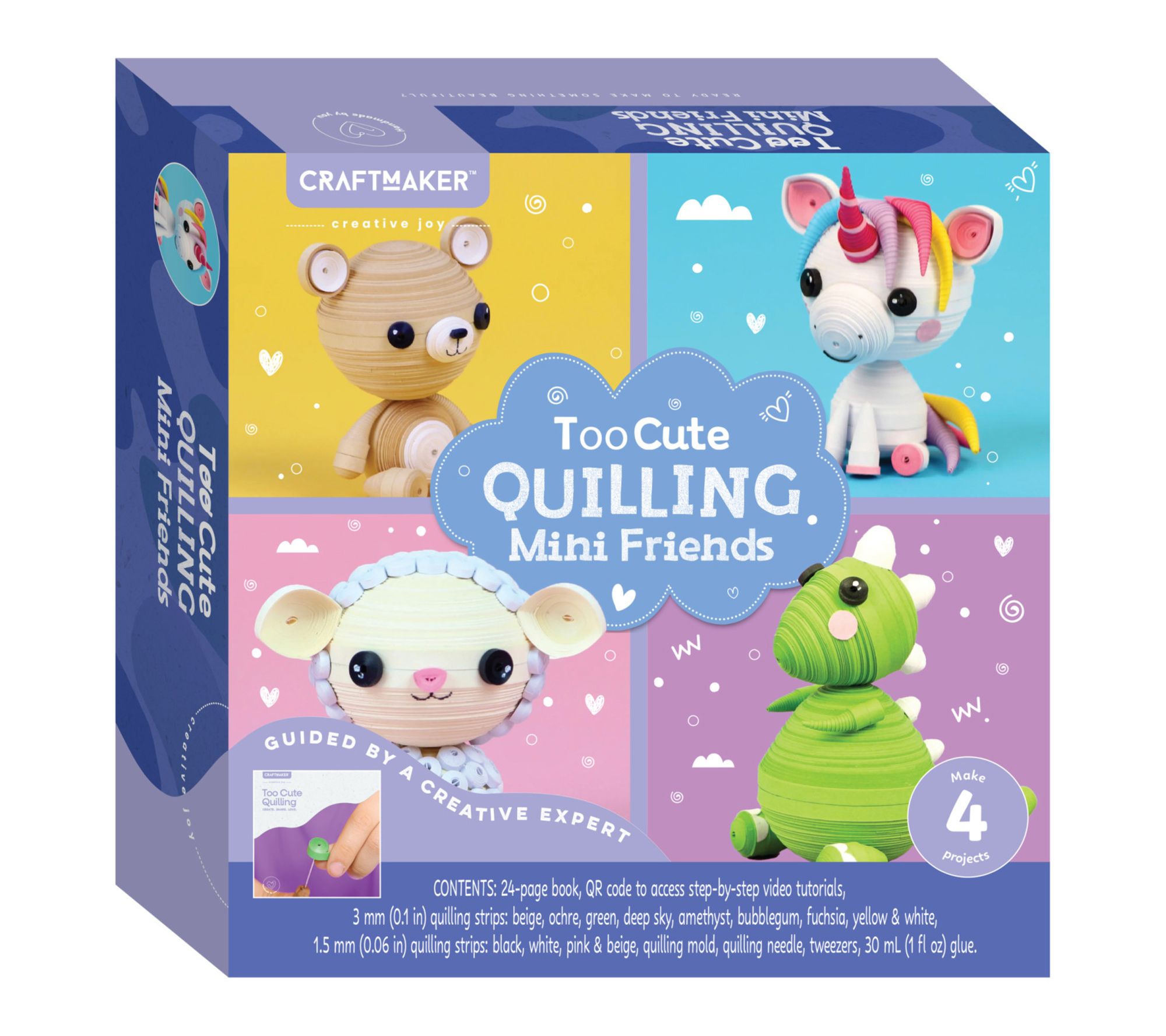 Craft Maker Too Cute Quilling Mini Friends