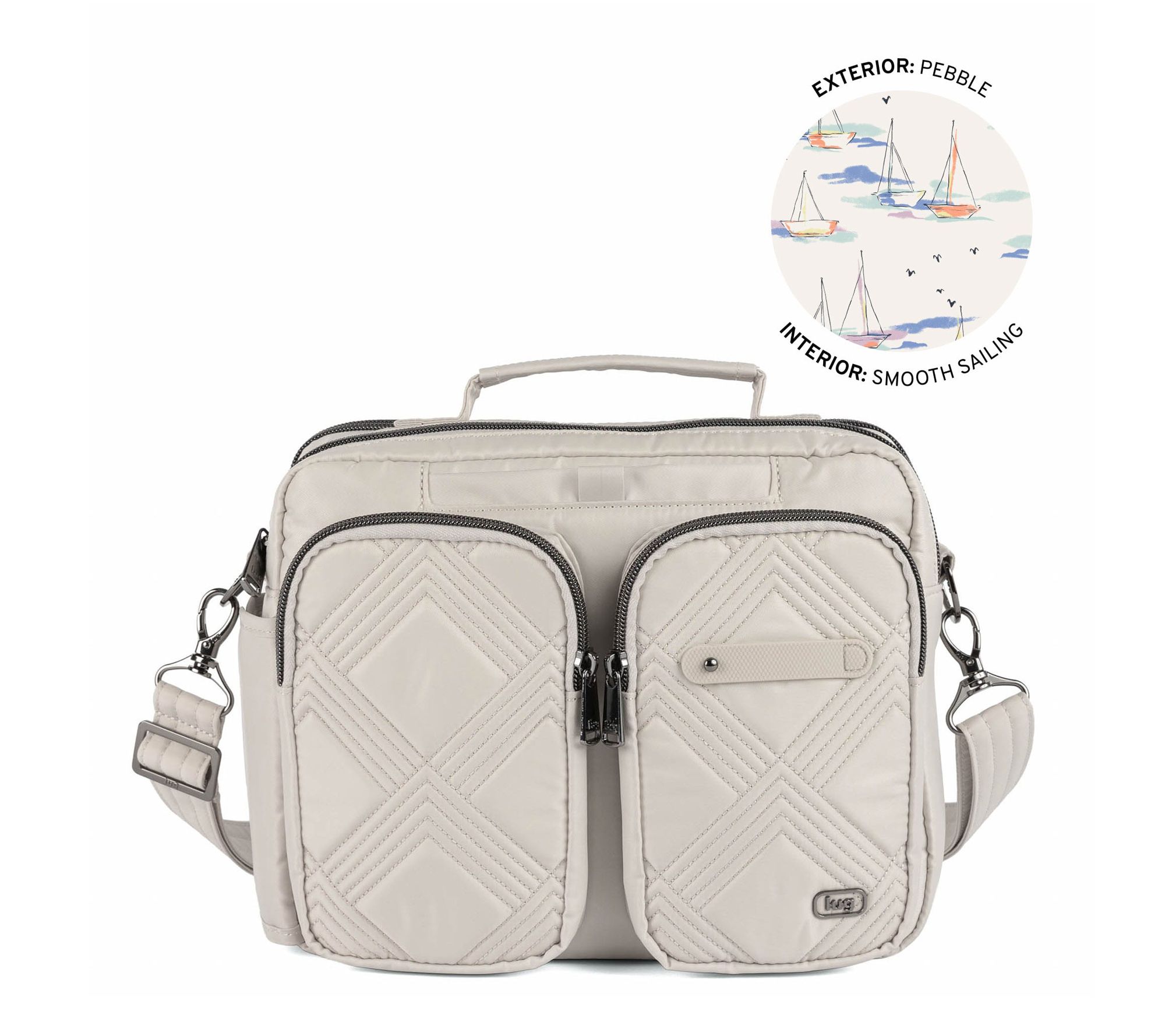 Lug Classic Top Handle with Crossbody Strap - Navigator 2