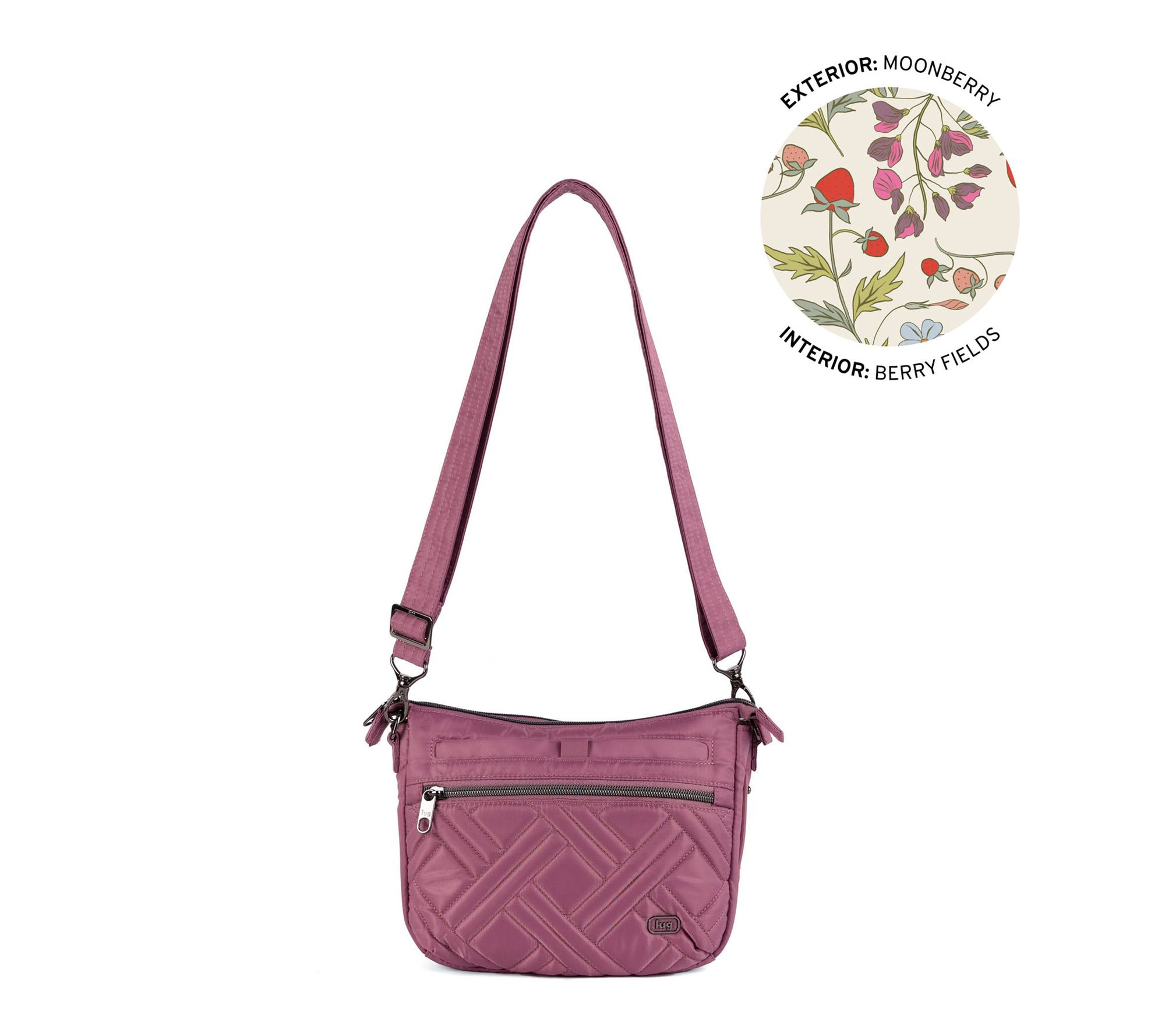 Lug Classic Quilted Crossbody with Charm Bar - Double Dash