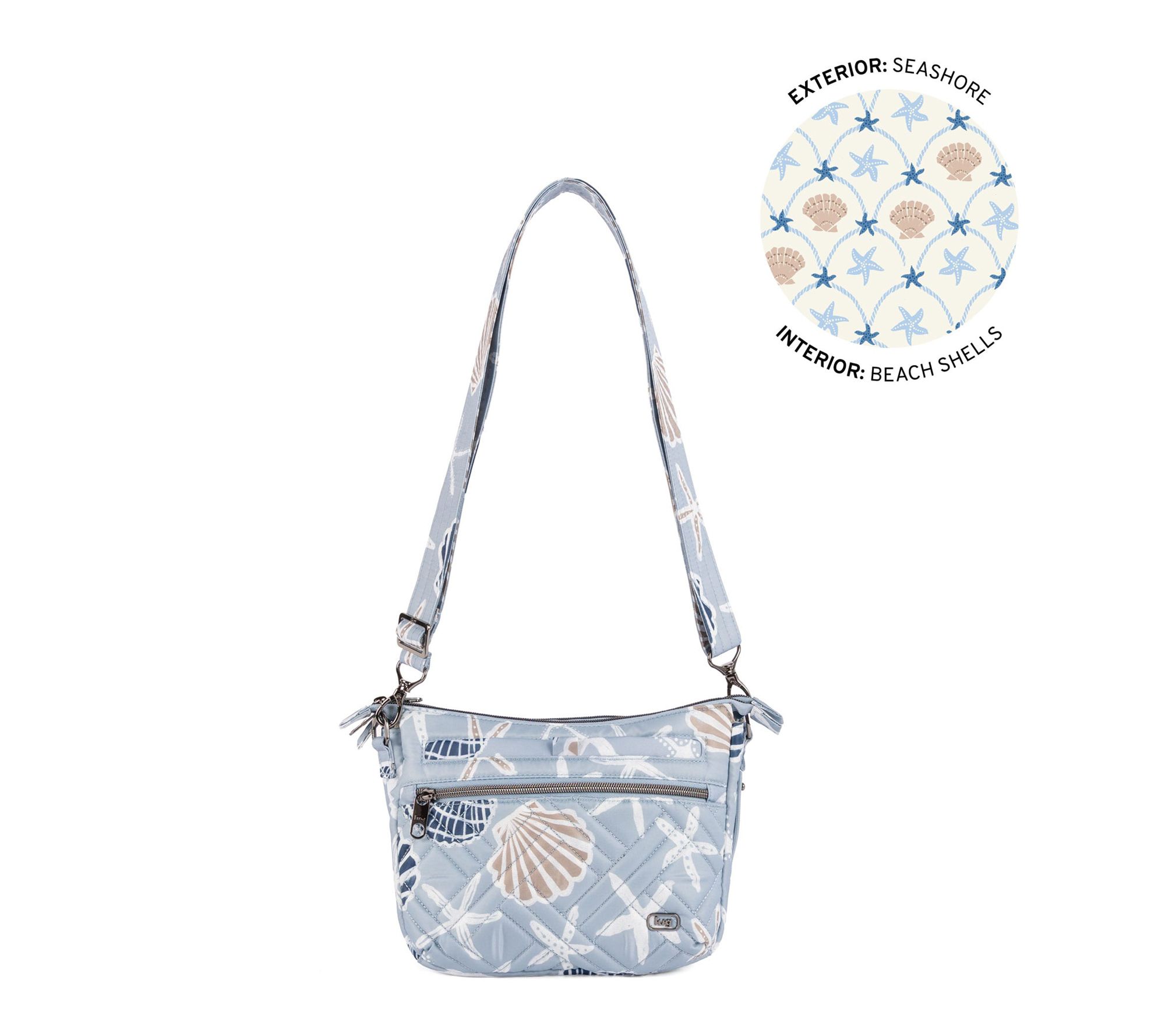 Lug Classic Quilted Crossbody with Charm Bar - Double Dash