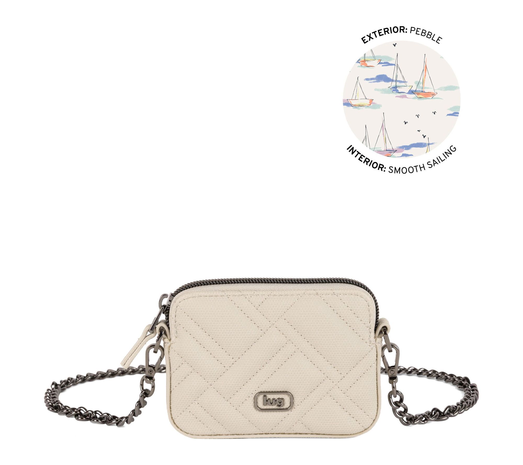 Lug Mini Matte Luxe Juke Bag with Removable Chain Link Strap