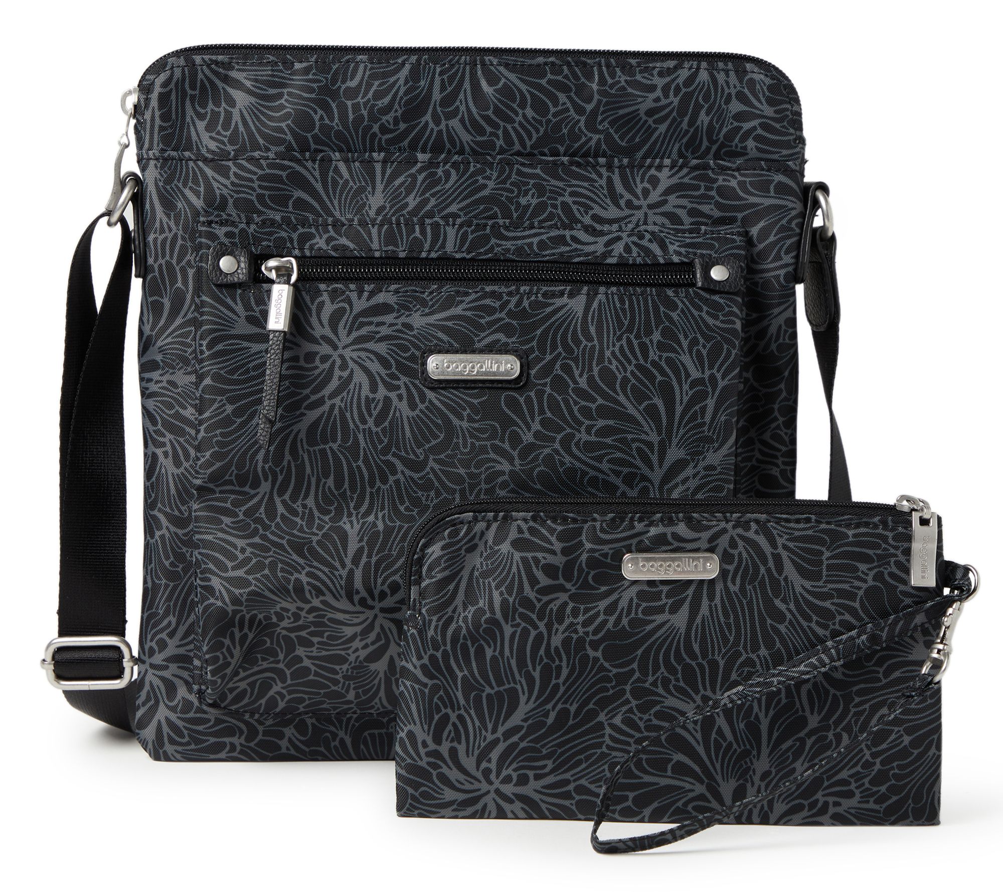 Baggallini Go Bagg Medium Crossbody with RFID Wristlet
