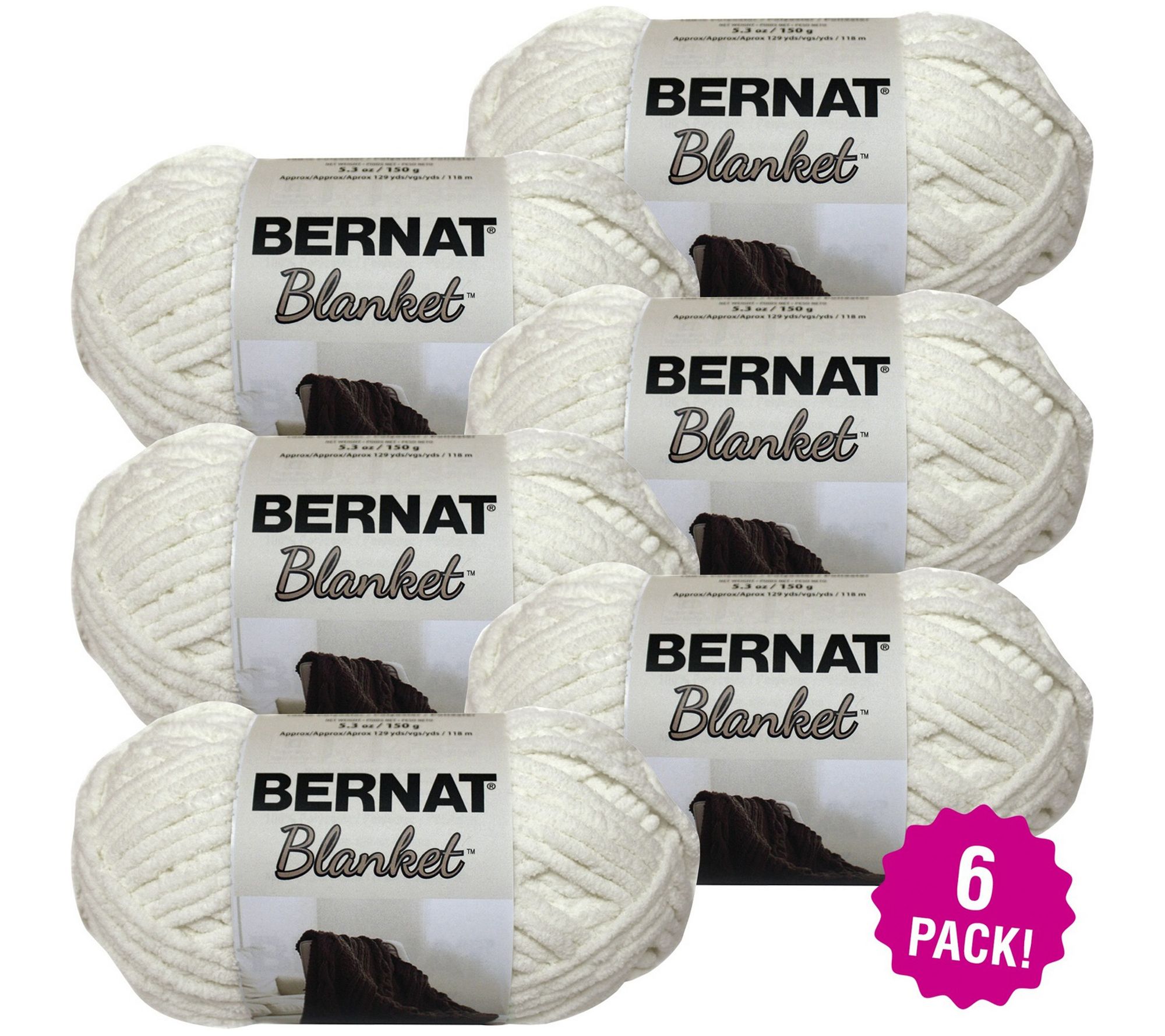 Bernat Blanket Big Ball Yarn - Country Blue Multipack of 4