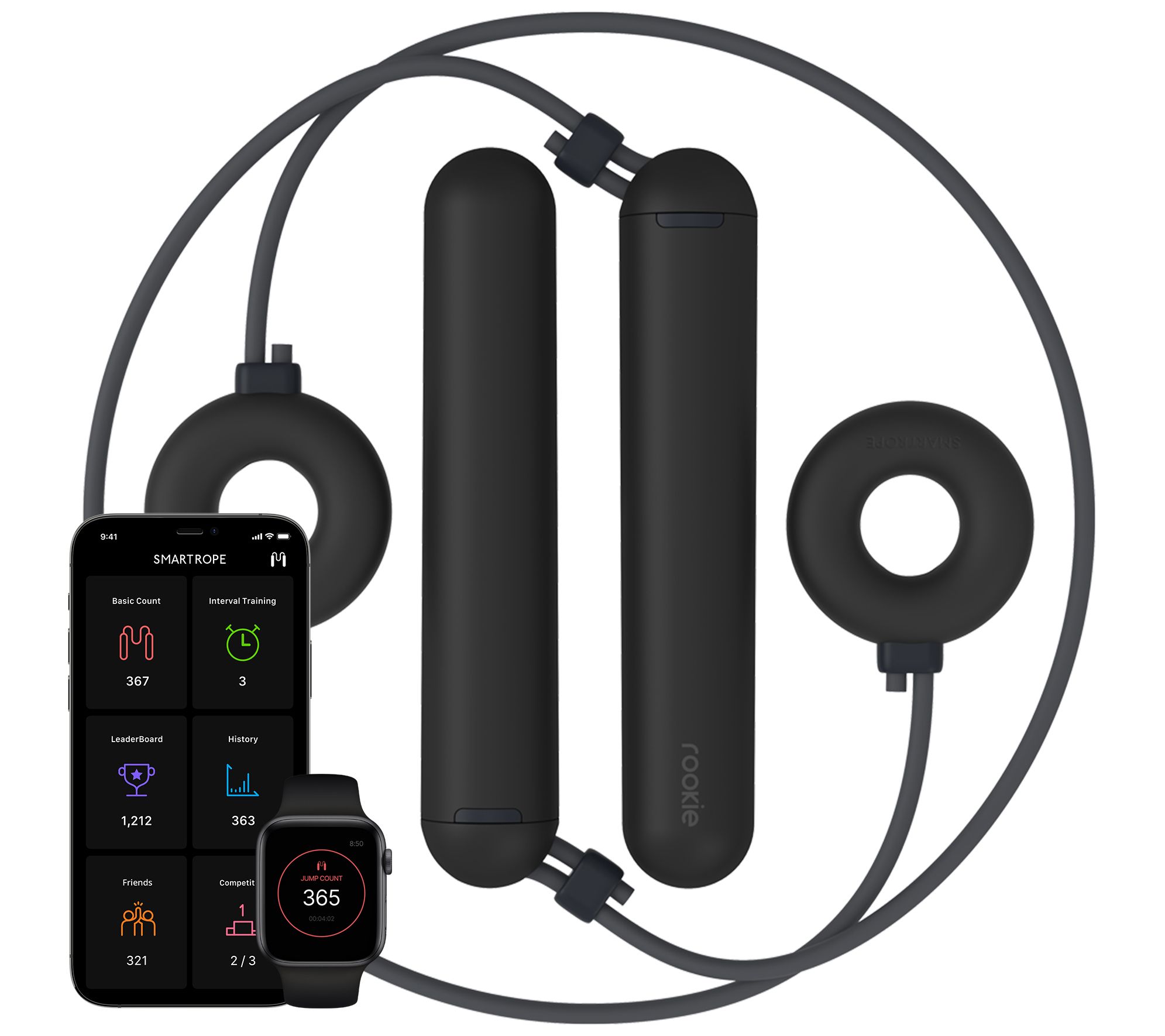 Tangram SmartRope Rookie Donut Ropeless Jump Rope