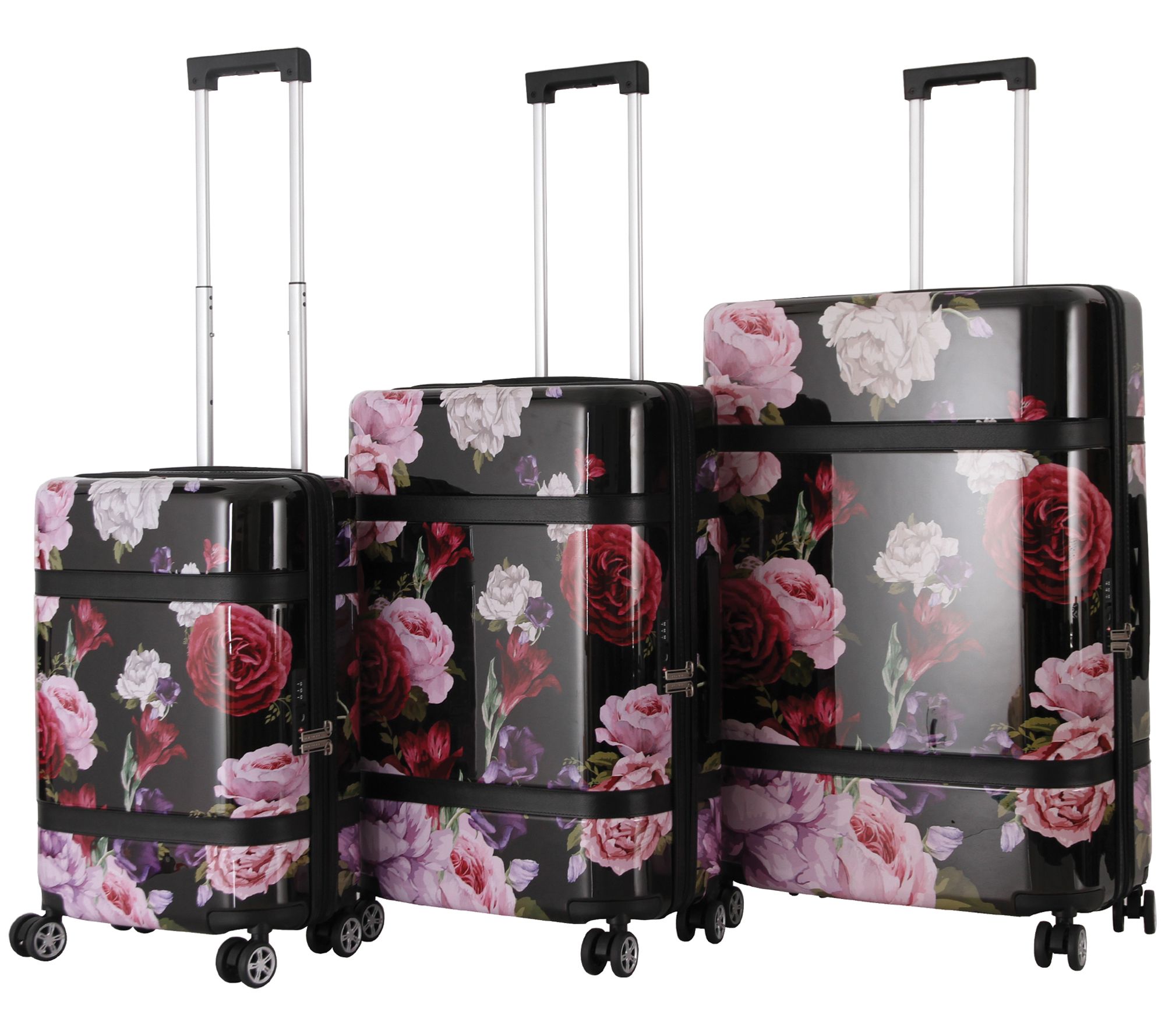 floral print luggage sets