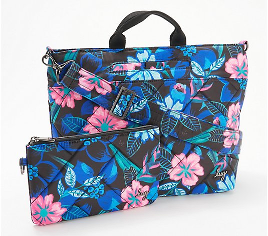 Field Landscape Flowers Sky Blue Plants Deluxe Printing Small Purse Portable Receiving Bag