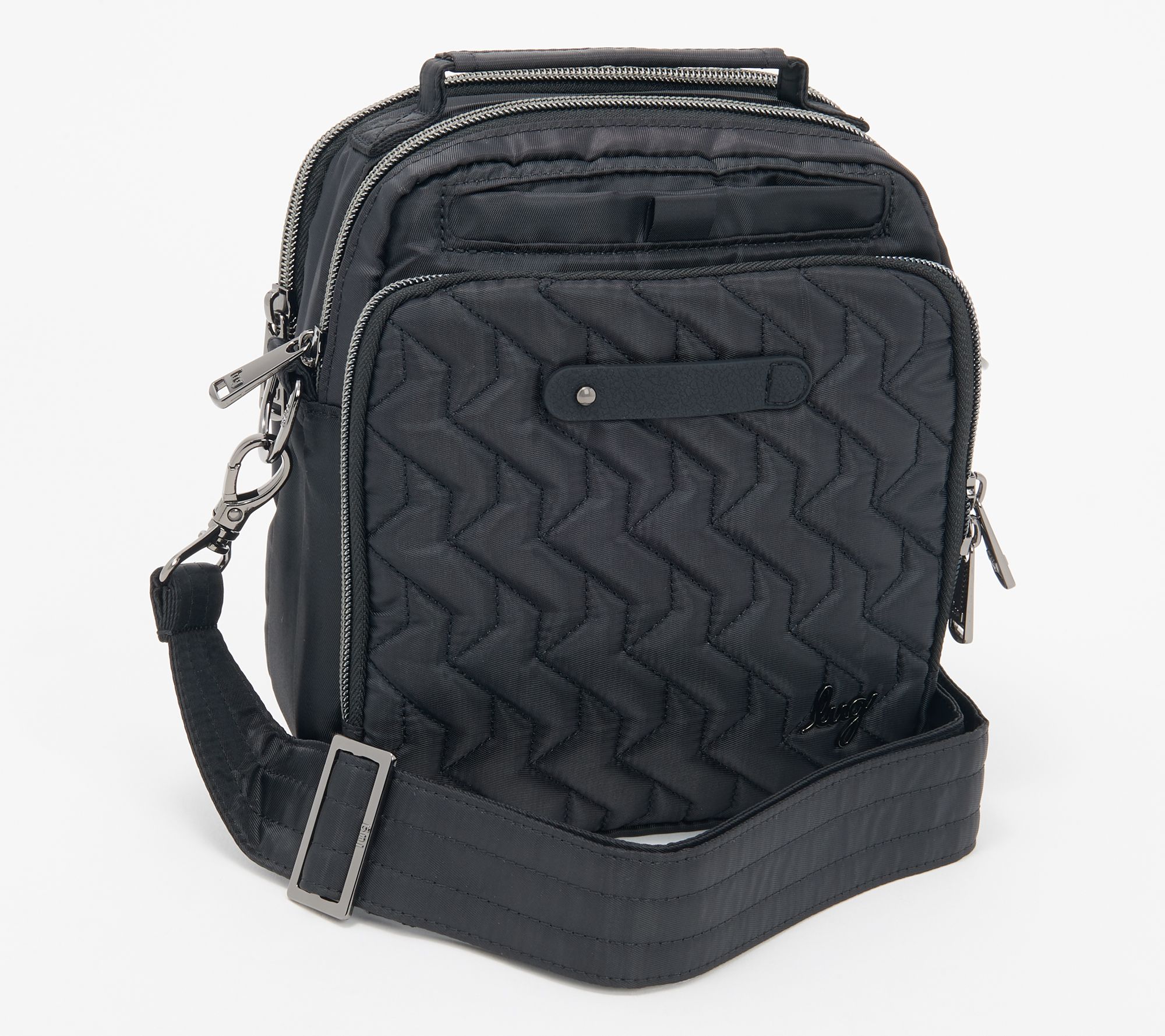 Lug RFID Crossbody with Charm Bar - Skeeter