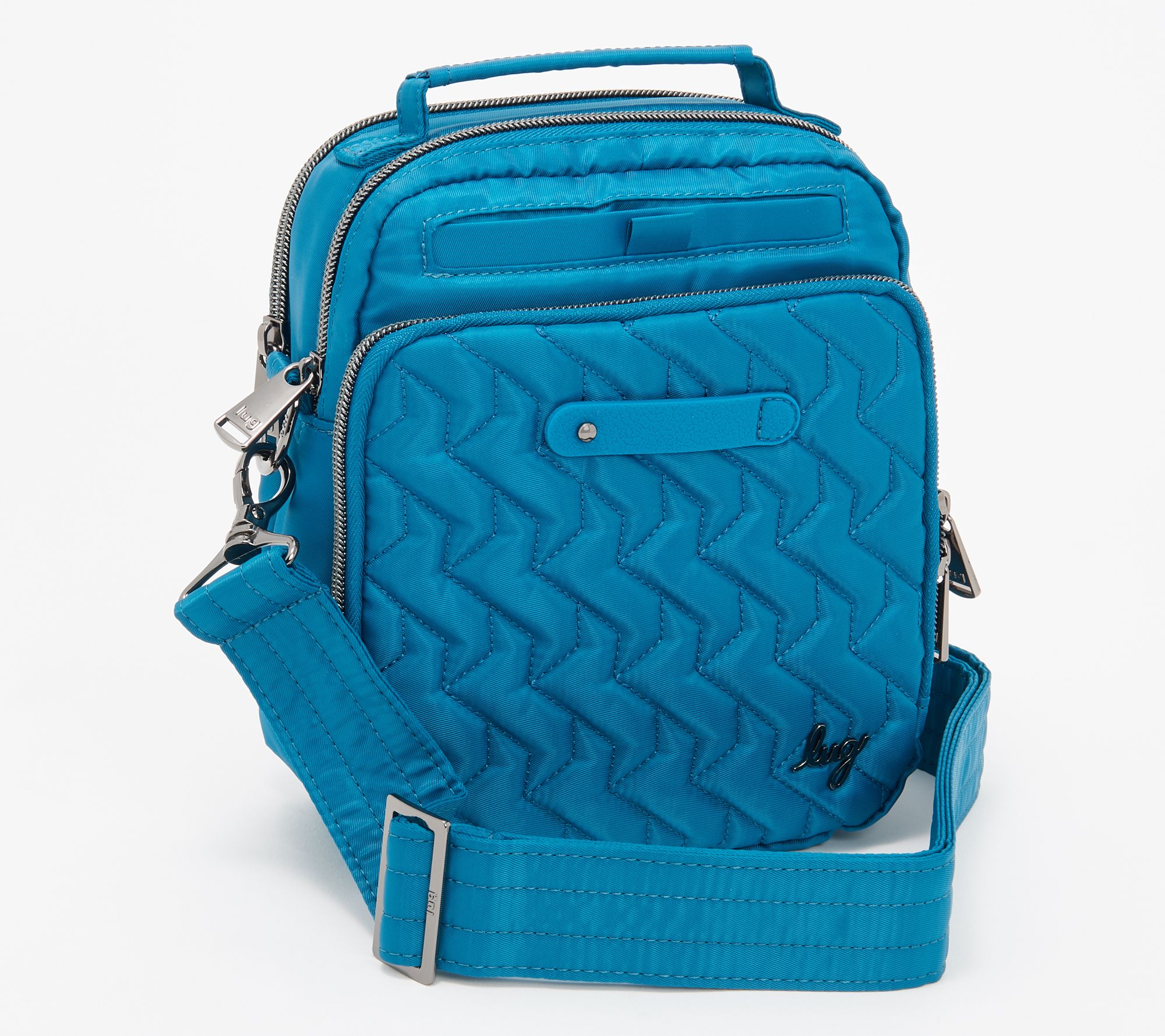 Lug RFID Crossbody with Charm Bar - Skeeter