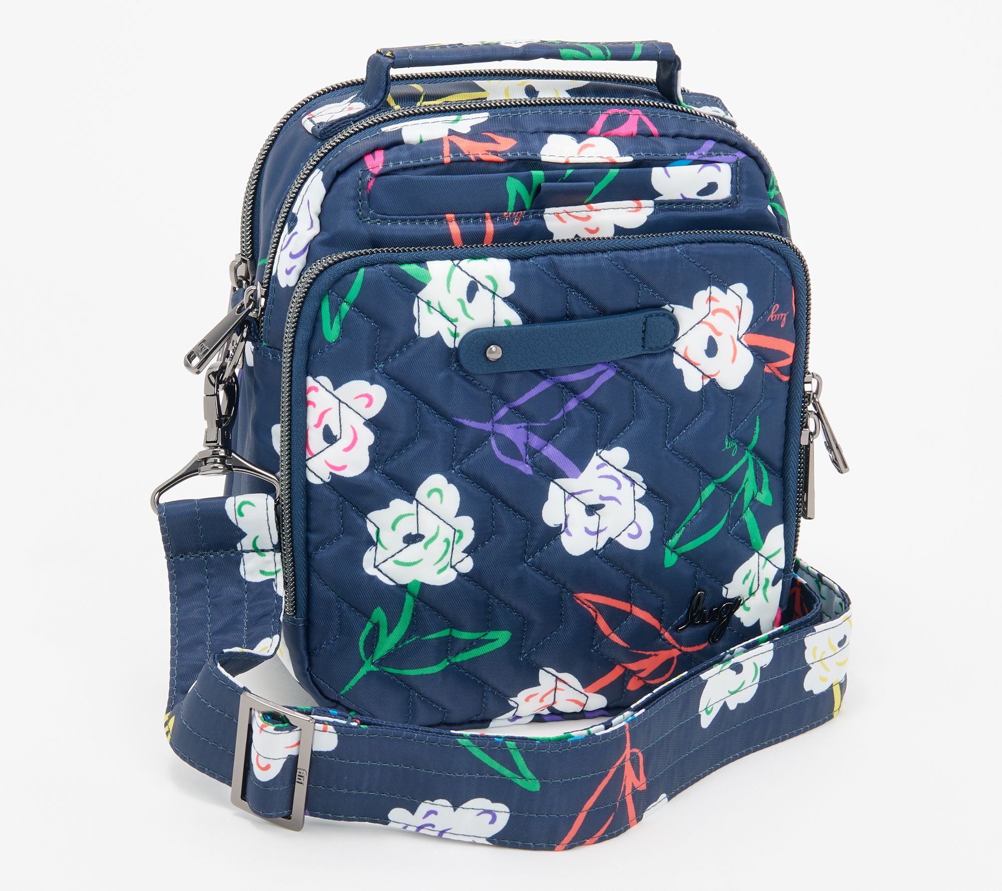 Lug RFID Crossbody with Charm Bar - Skeeter