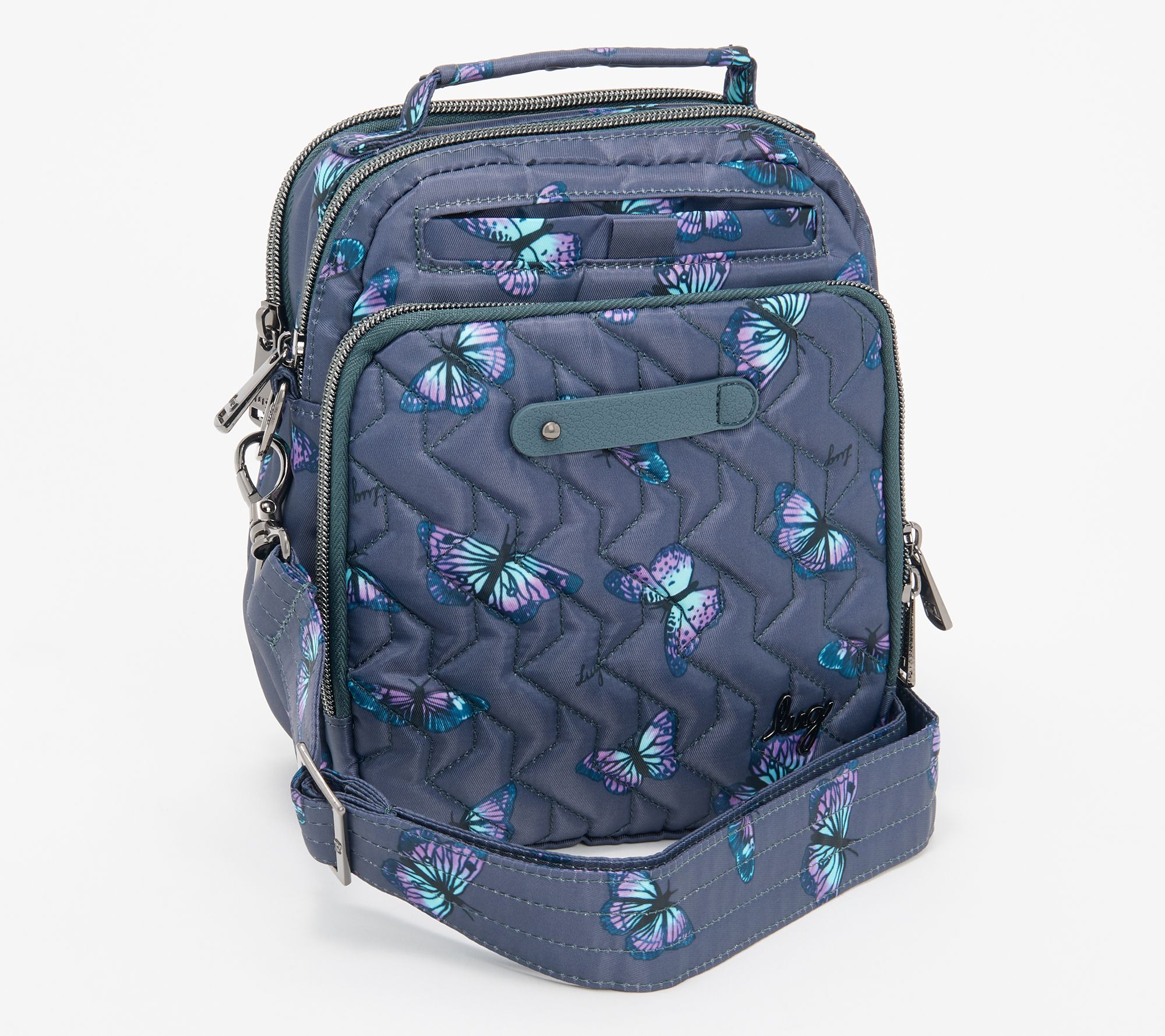 Lug RFID Crossbody with Charm Bar - Skeeter