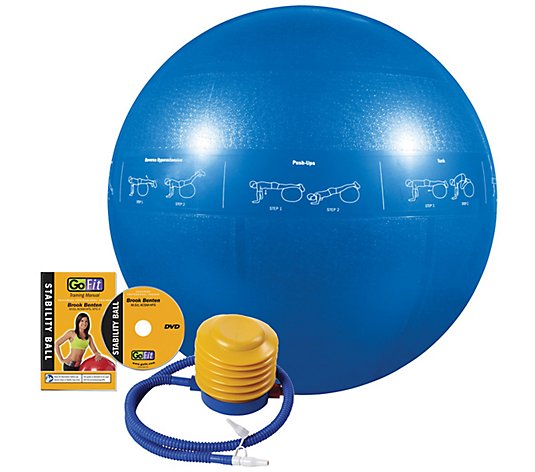 GoFit Professional Grade Core Stability Ball 55cm Blue