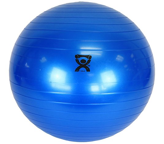 CanDo Inflatable Exercise Ball Blue 42 in (105cm)