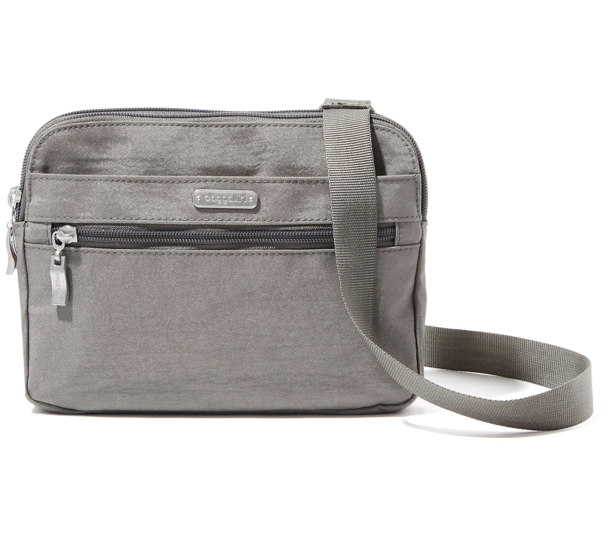 Baggallini Washable Double Zip Medium Crossbody