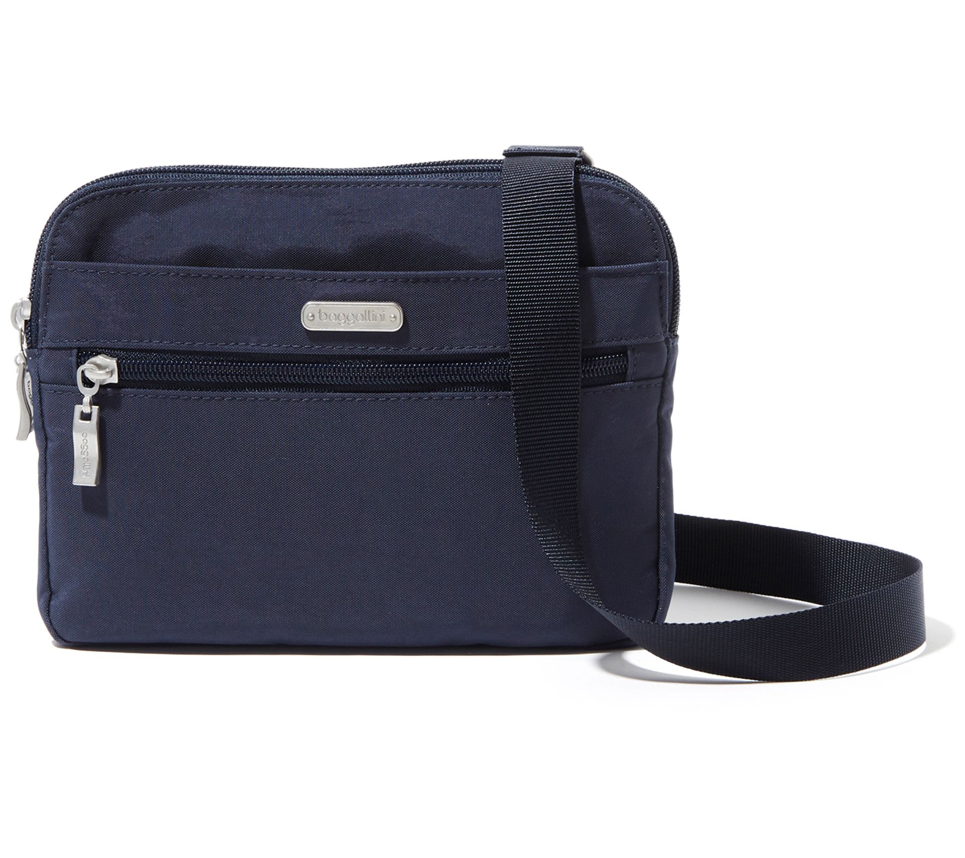 Baggallini Washable Double Zip Medium Crossbody