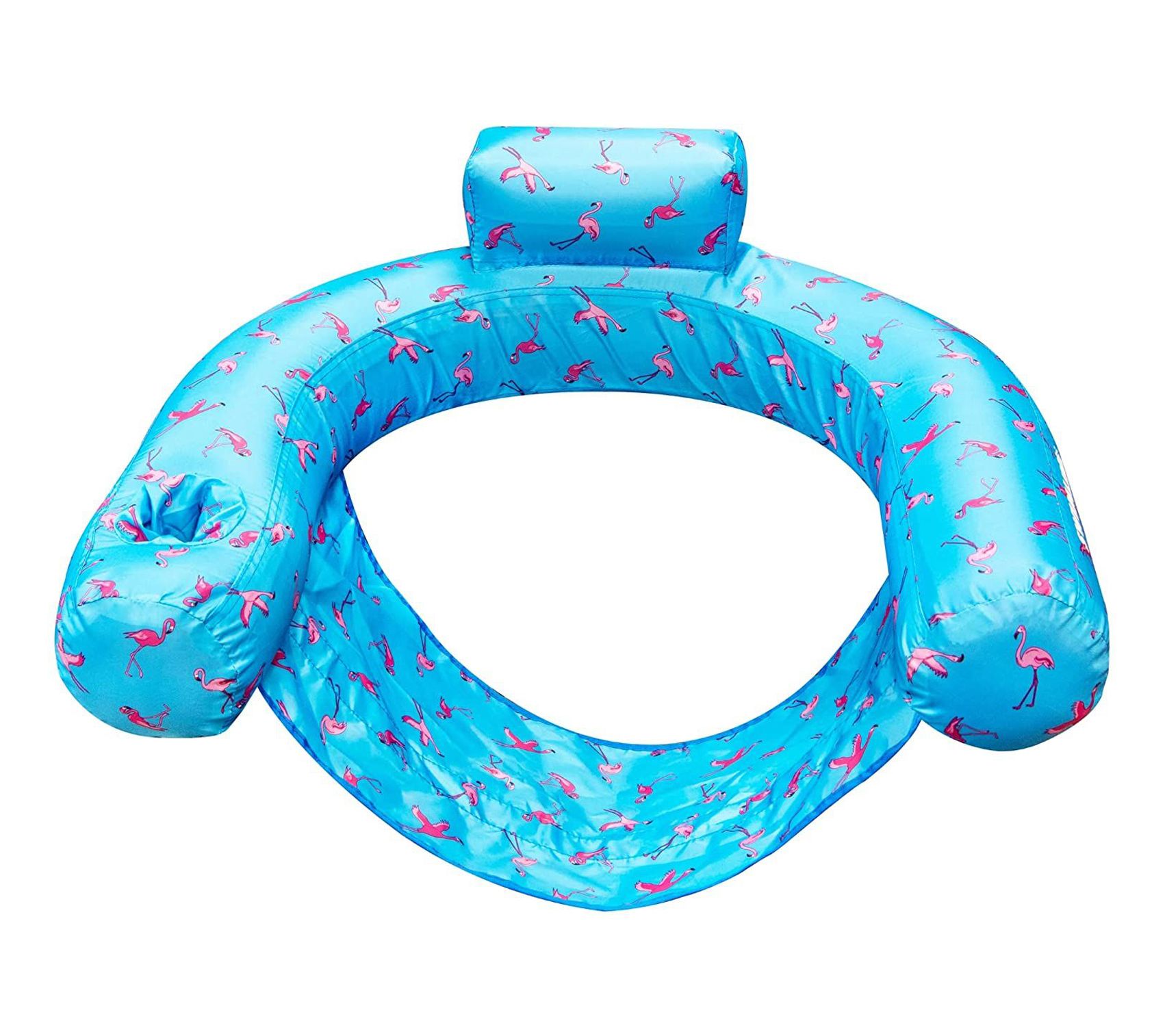 Swimline Flamingo Fabric Covered U-Seat Pool Chair Float - 32"