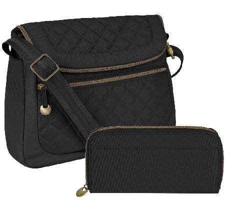 Travelon Anti-Theft Quilted Bag with RFID Wallet - QVC.com