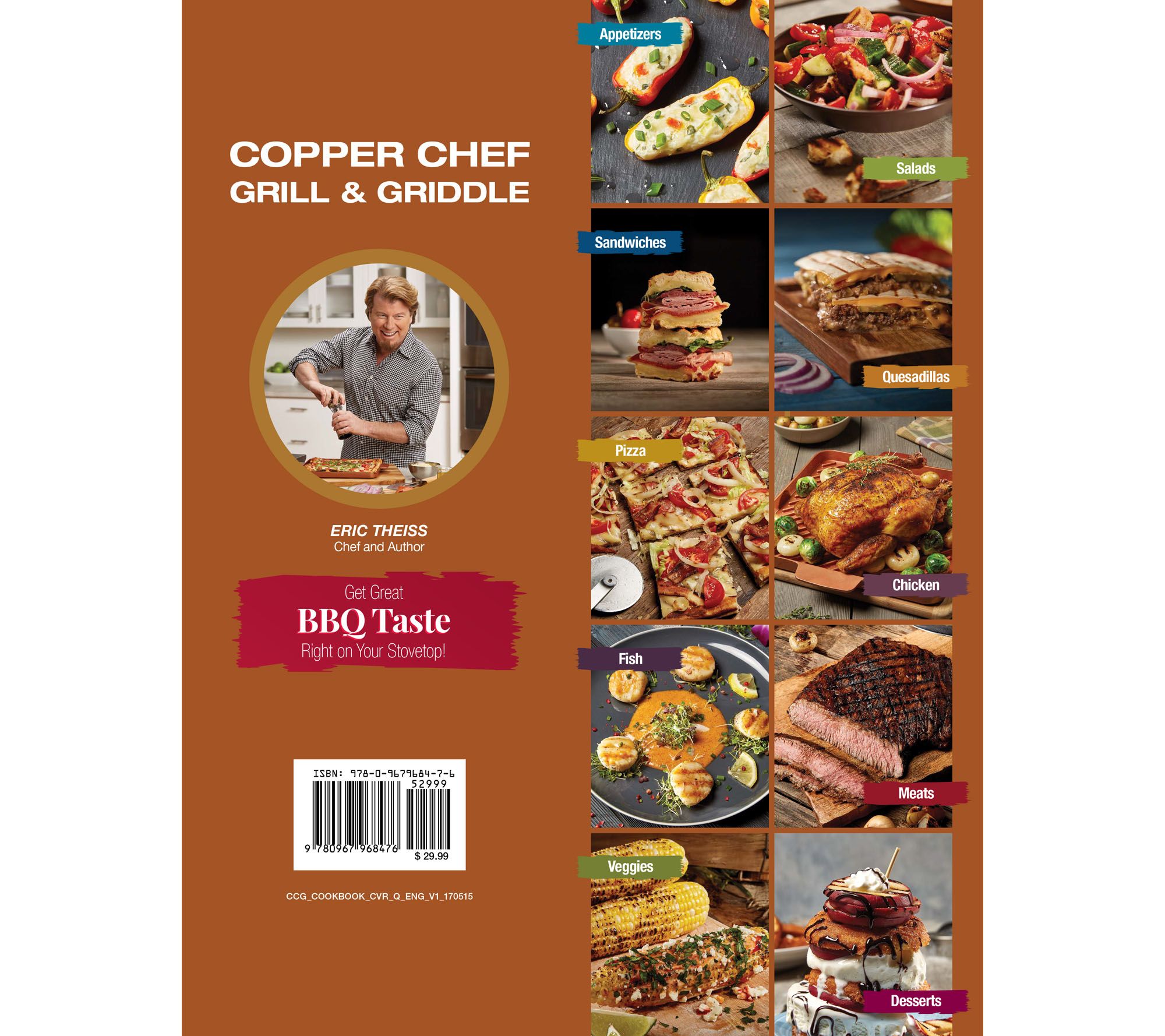 Copper chef grill outlet and griddle