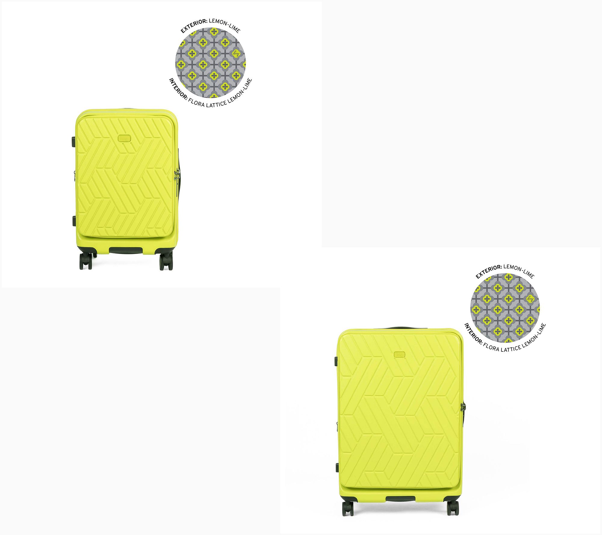 Lug Hard Side Wheelie Checked or Carry On Bag Box Truck