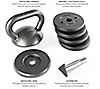 Marcy Adjustable Weight 20-30 lbs Kettlebell, 3 of 3