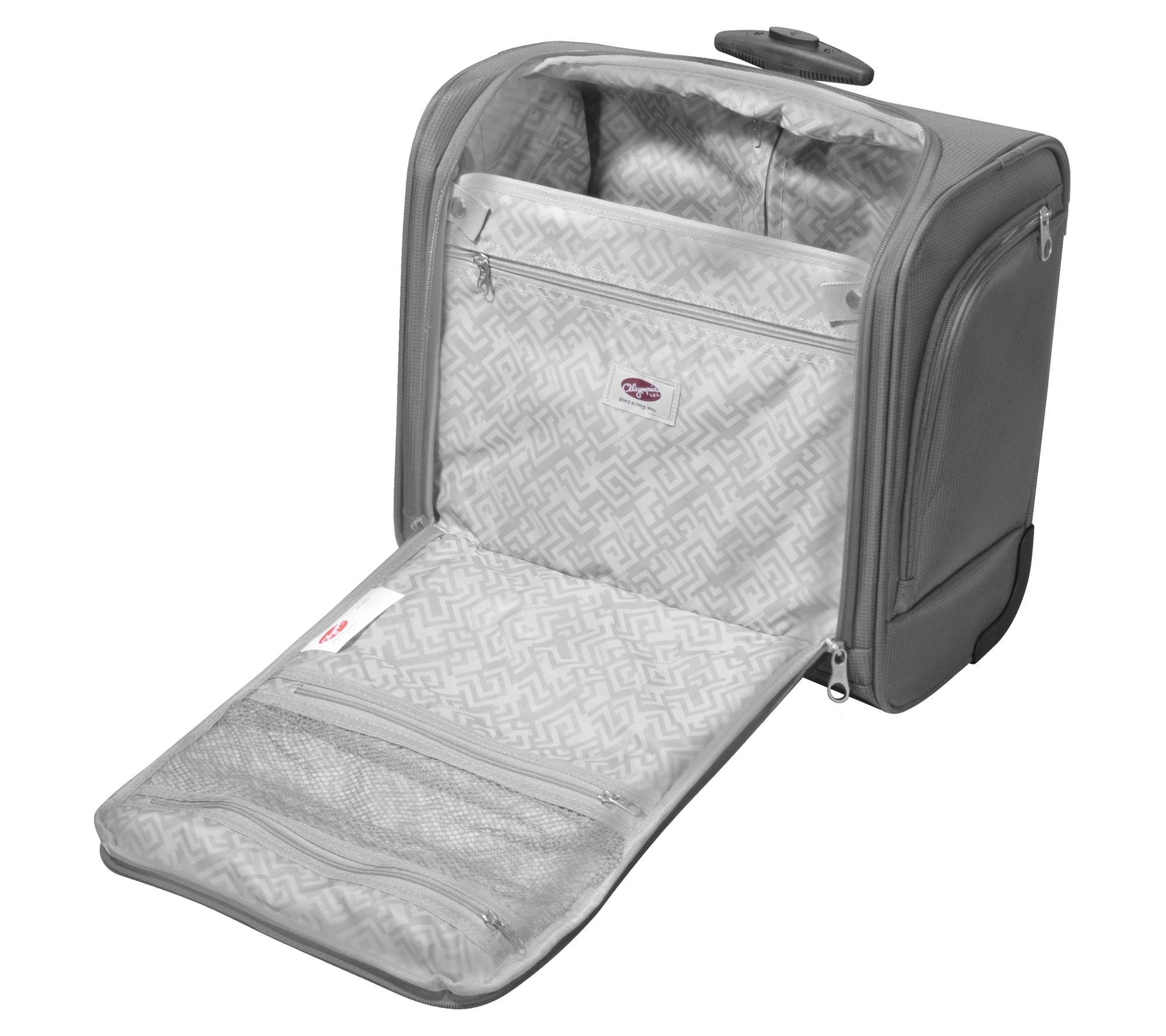 Olympia Lansing Under The Seat Wheeled Carry-OnSuitcase - QVC.com