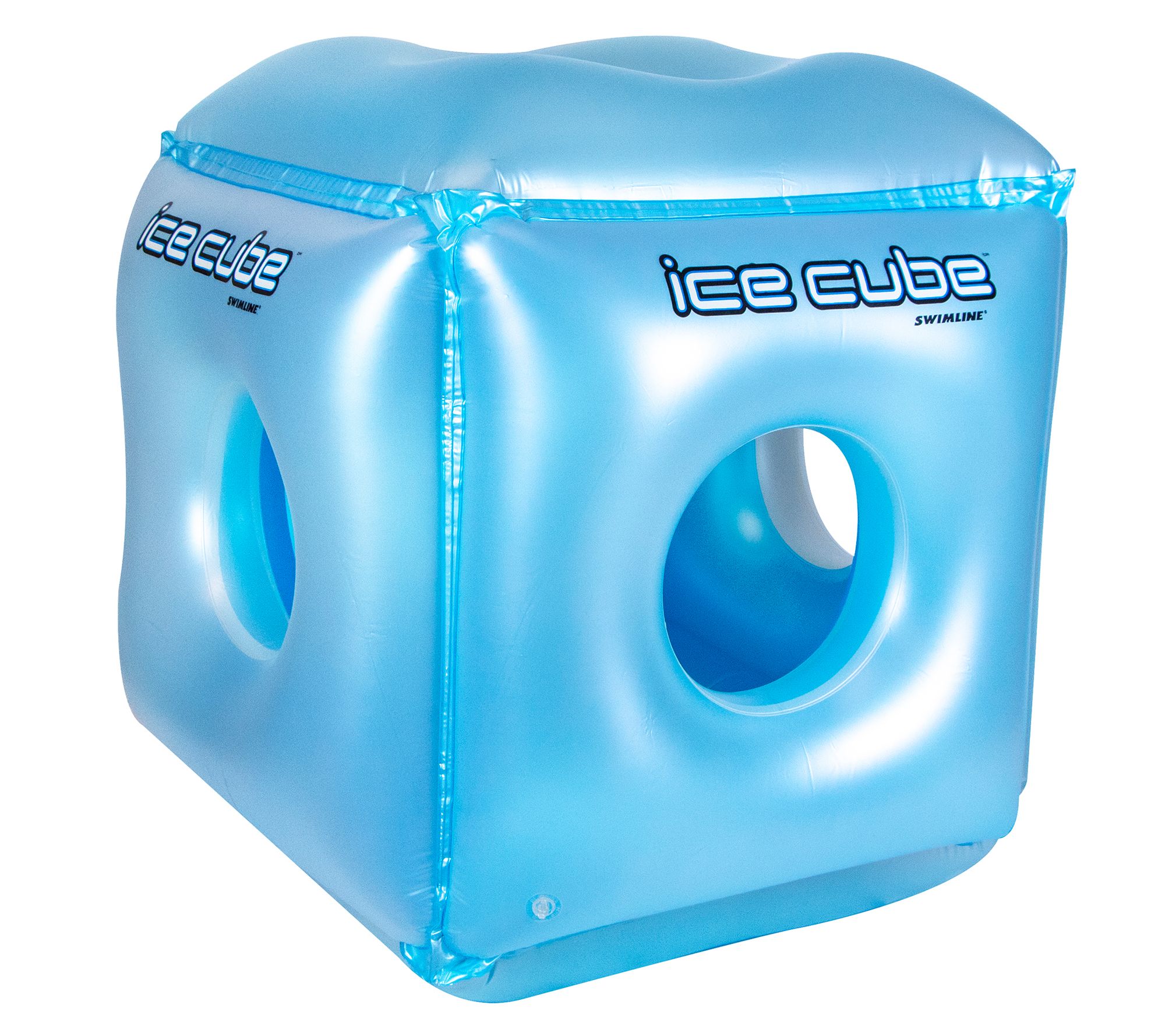 Swim Central 49" Blue Ice Cube Habitat Swimming Pool Float
