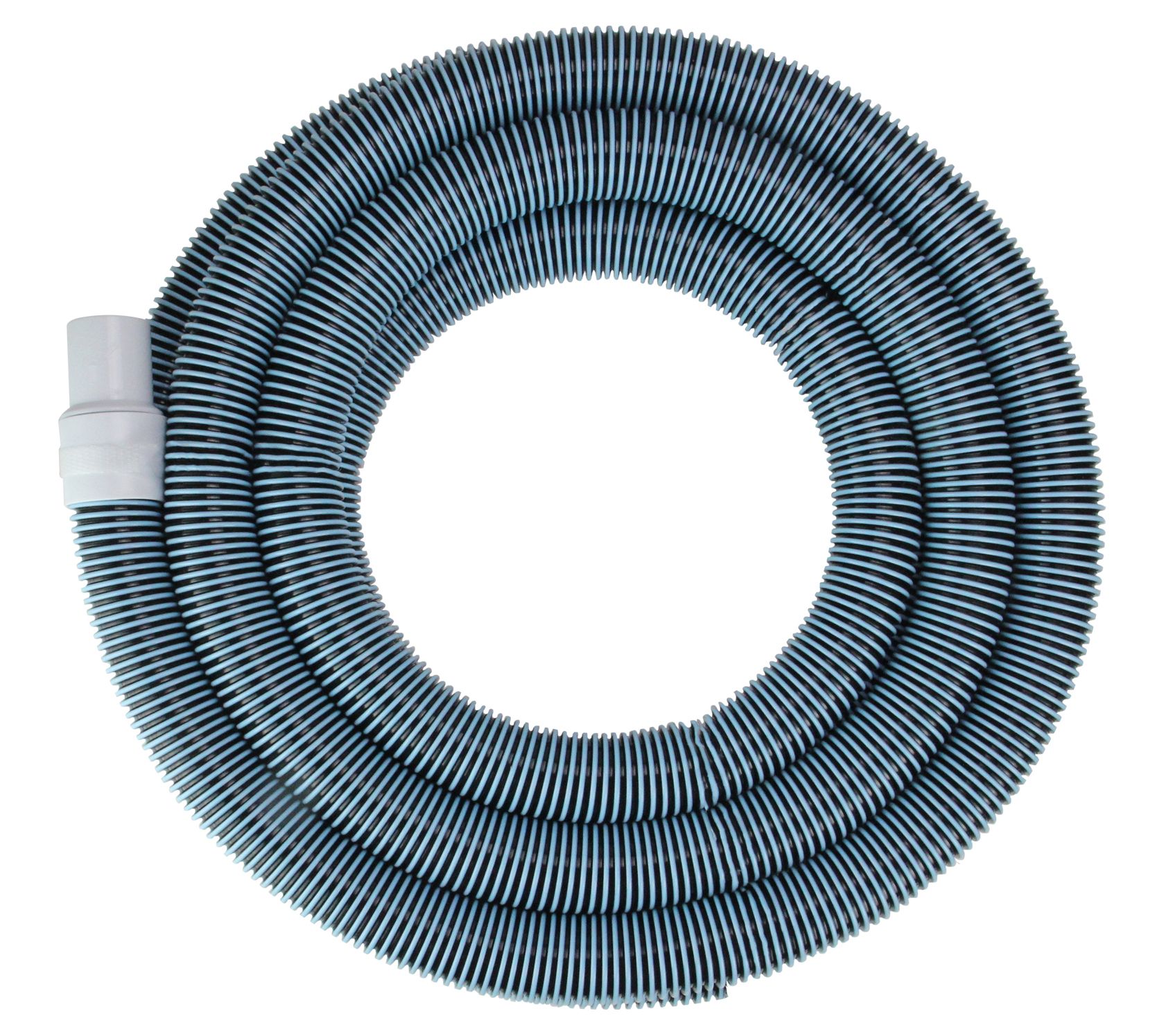 Blue Spiral Wound Vacuum Swimming Pool Hose wit h Swivel Cuff