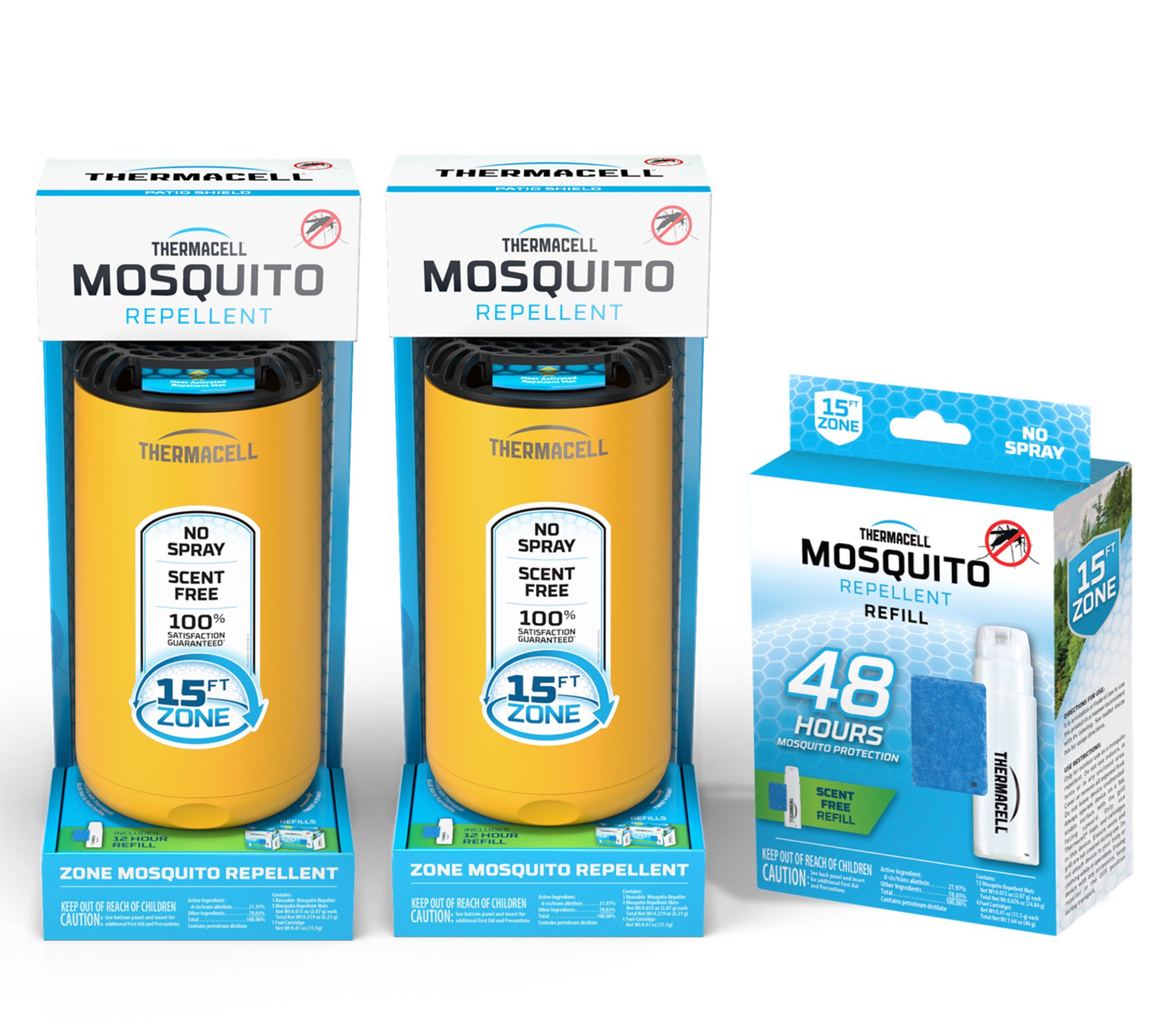  Thermacell Patio Shield Mosquito Repeller Duo w/ 72hrs Repellent