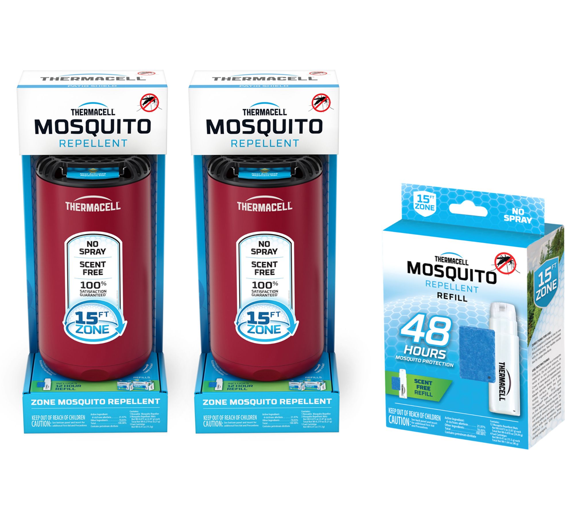 Thermacell Patio Shield Mosquito Repeller Duo w/ 72hrs Repellent