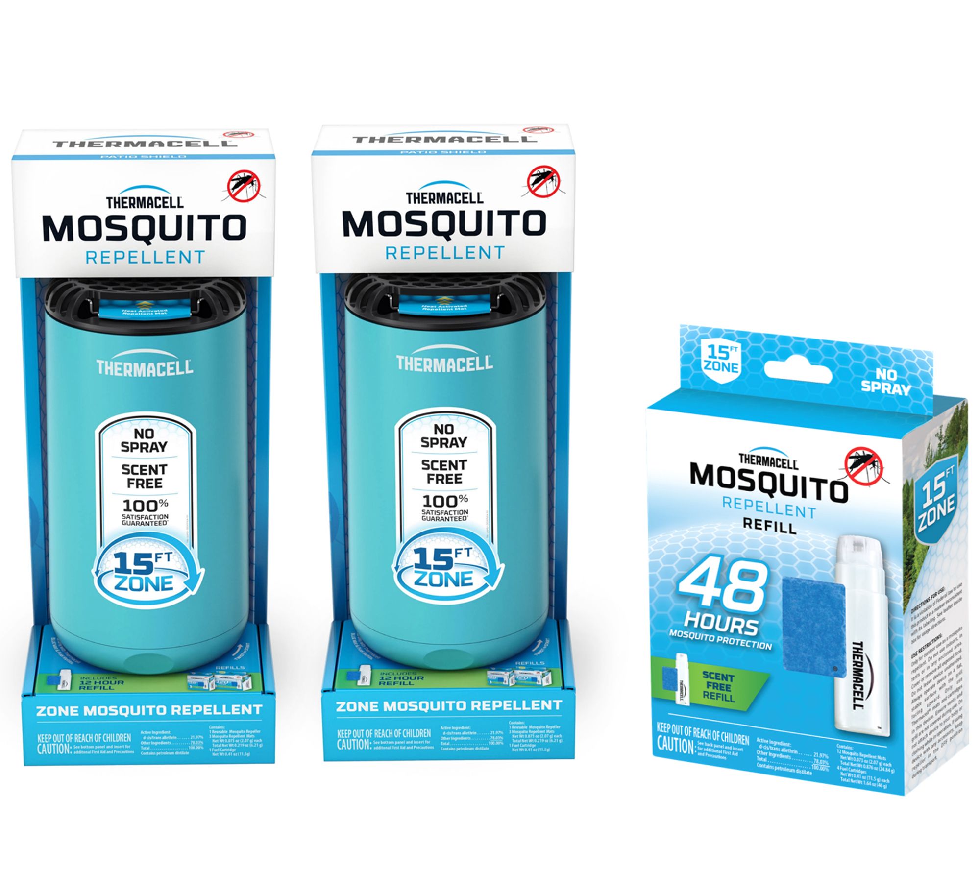 Thermacell Patio Shield Mosquito Repeller Duo w/ 72hrs Repellent