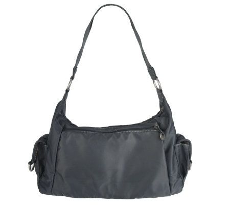 Travelon Nylon Organizer Hobo Bag w/Cargo Pockets - QVC.com