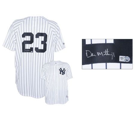 Don Mattingly New York Yankees Autographed White Jersey with