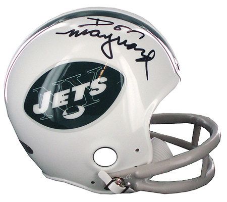 Don Maynard New York Jets Football Autographed Mini Helmet