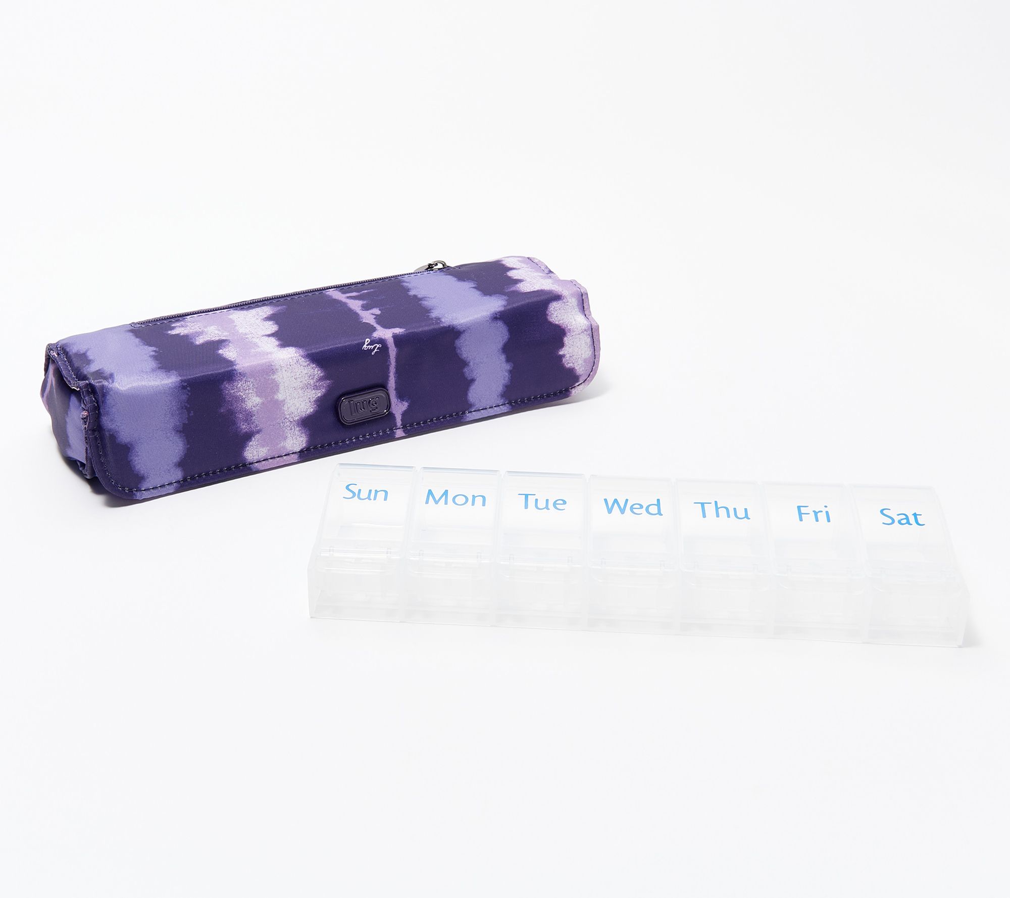 Lug Pill Organizer Case with Zip Pocket - Choo Choo XL 