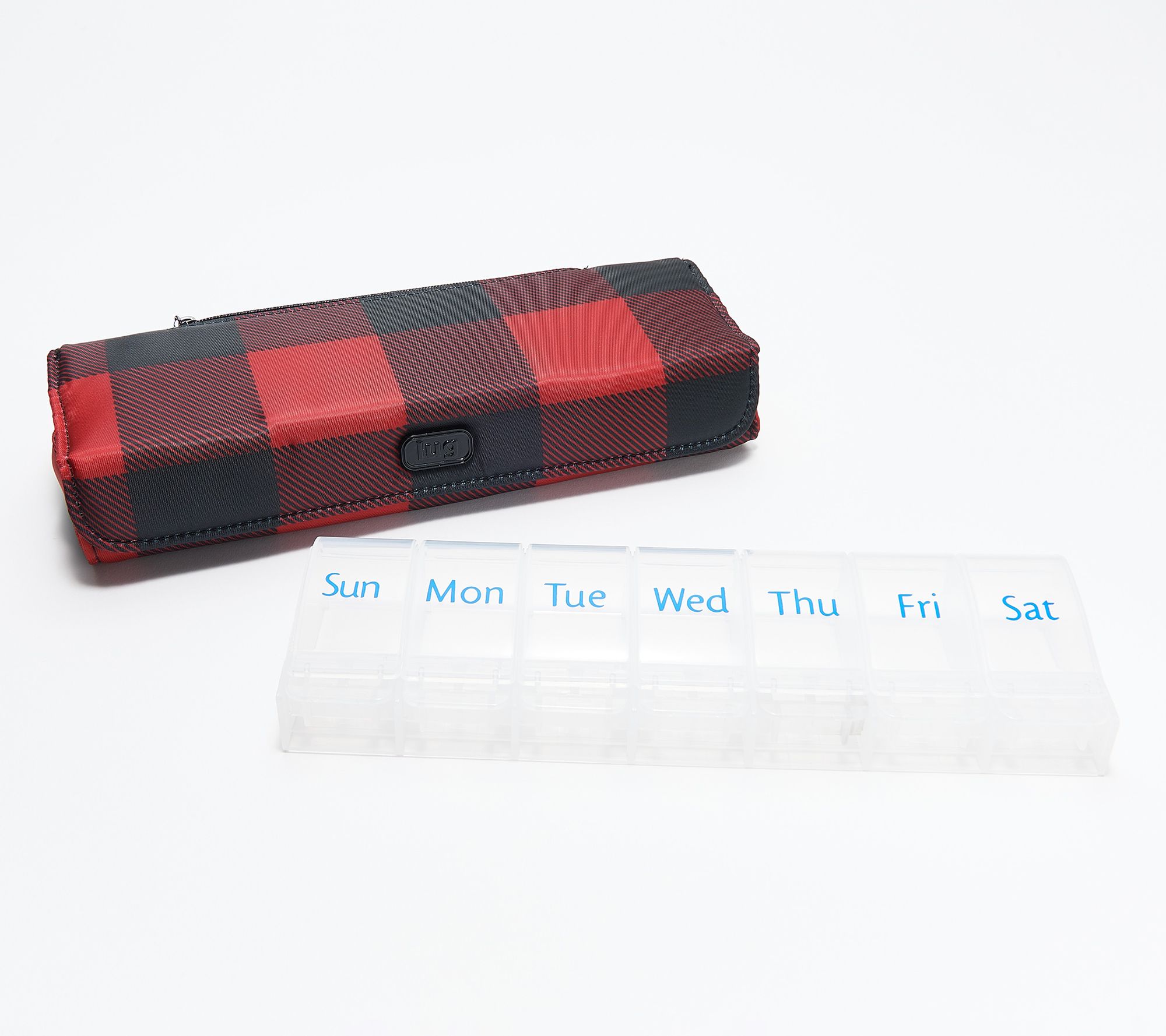 Lug Pill Organizer Case with Zip Pocket - Choo Choo XL - QVC.com