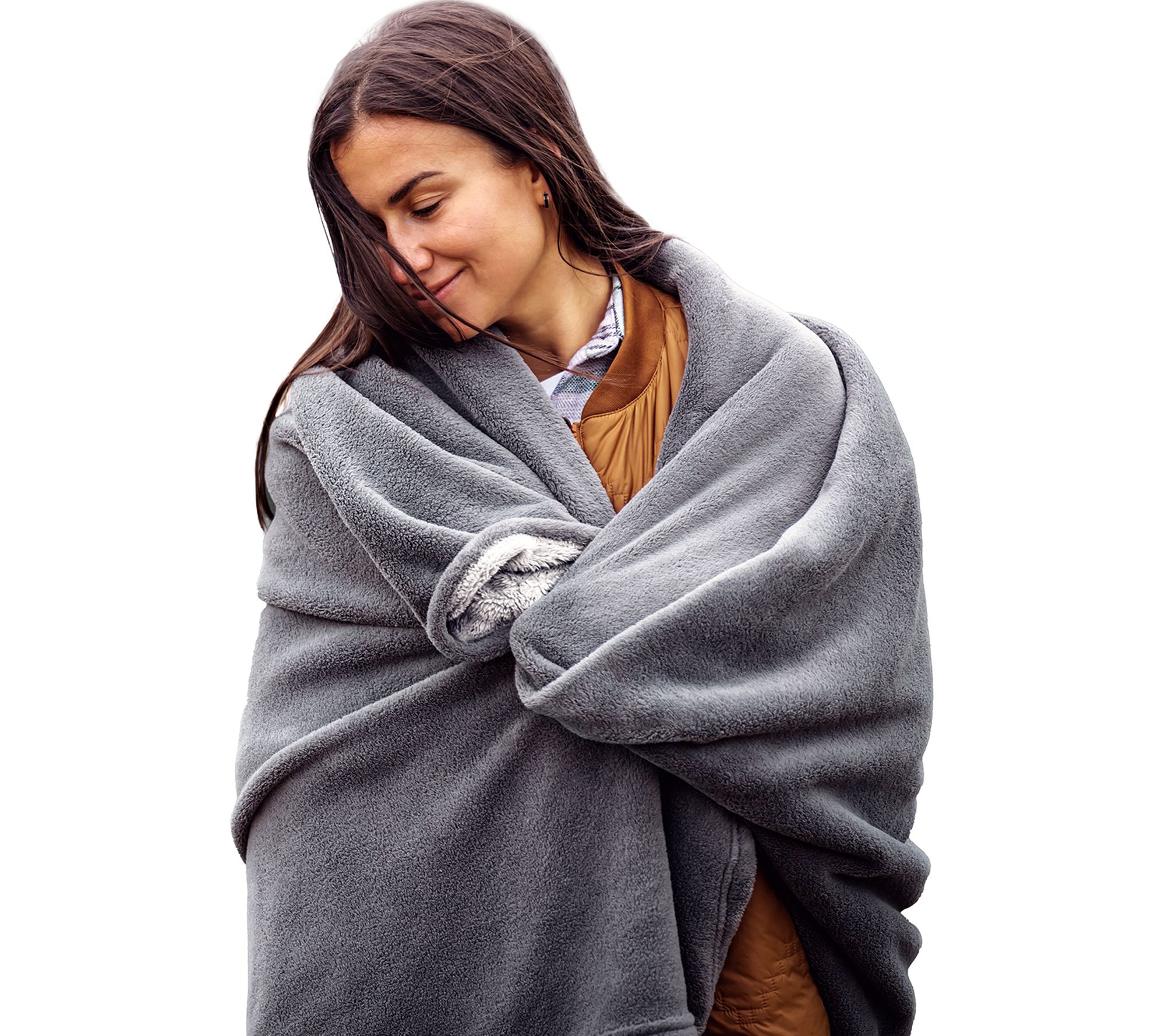 ActionHeat 7V Battery Heated Plush Throw Blanket